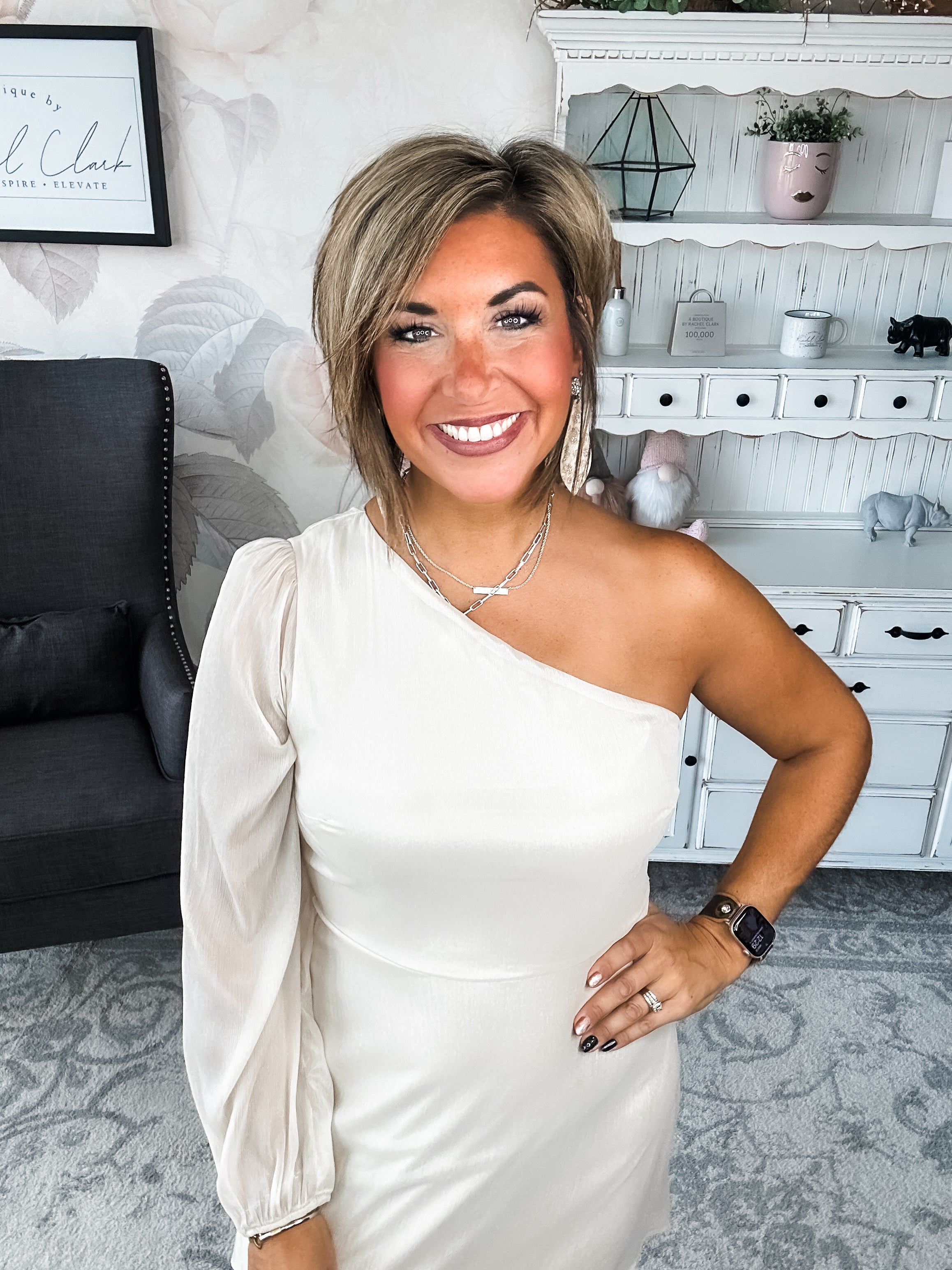 Pretty on Point Dress - Champagne