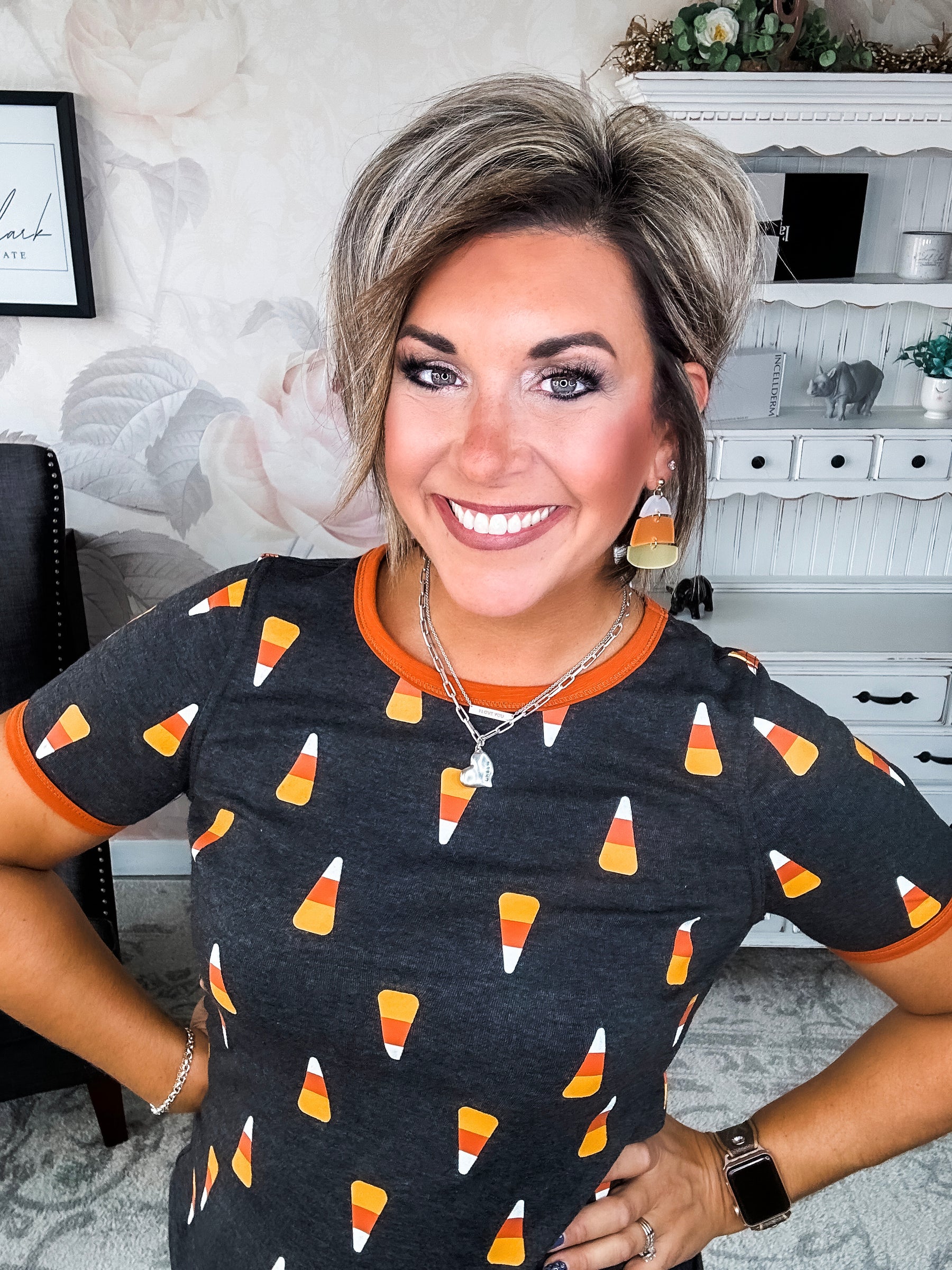 Ampersand Avenue Tee - Candy Corn Cutie