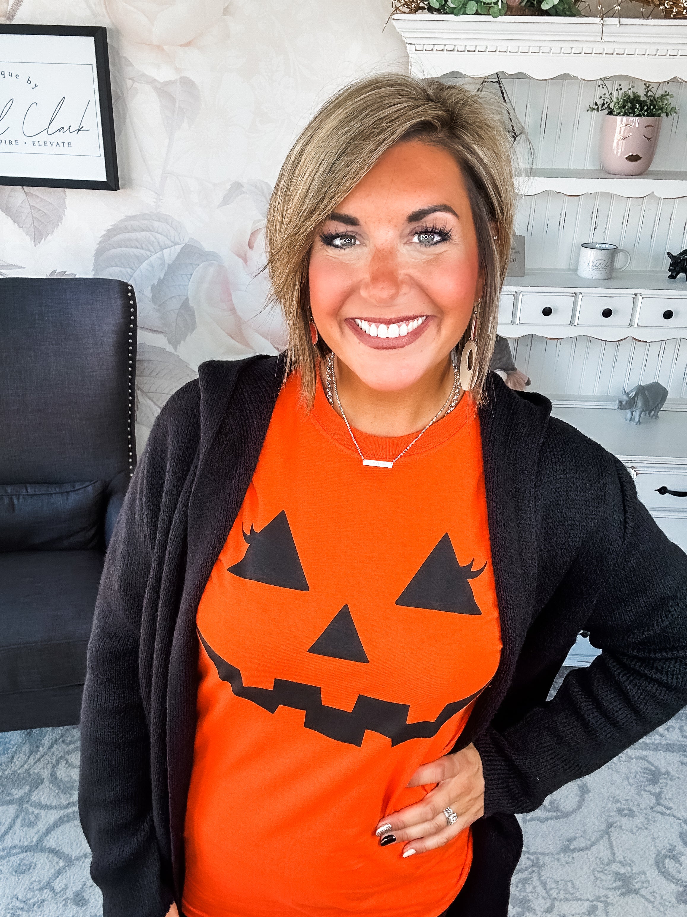 Pumpkin Face Graphic Tee