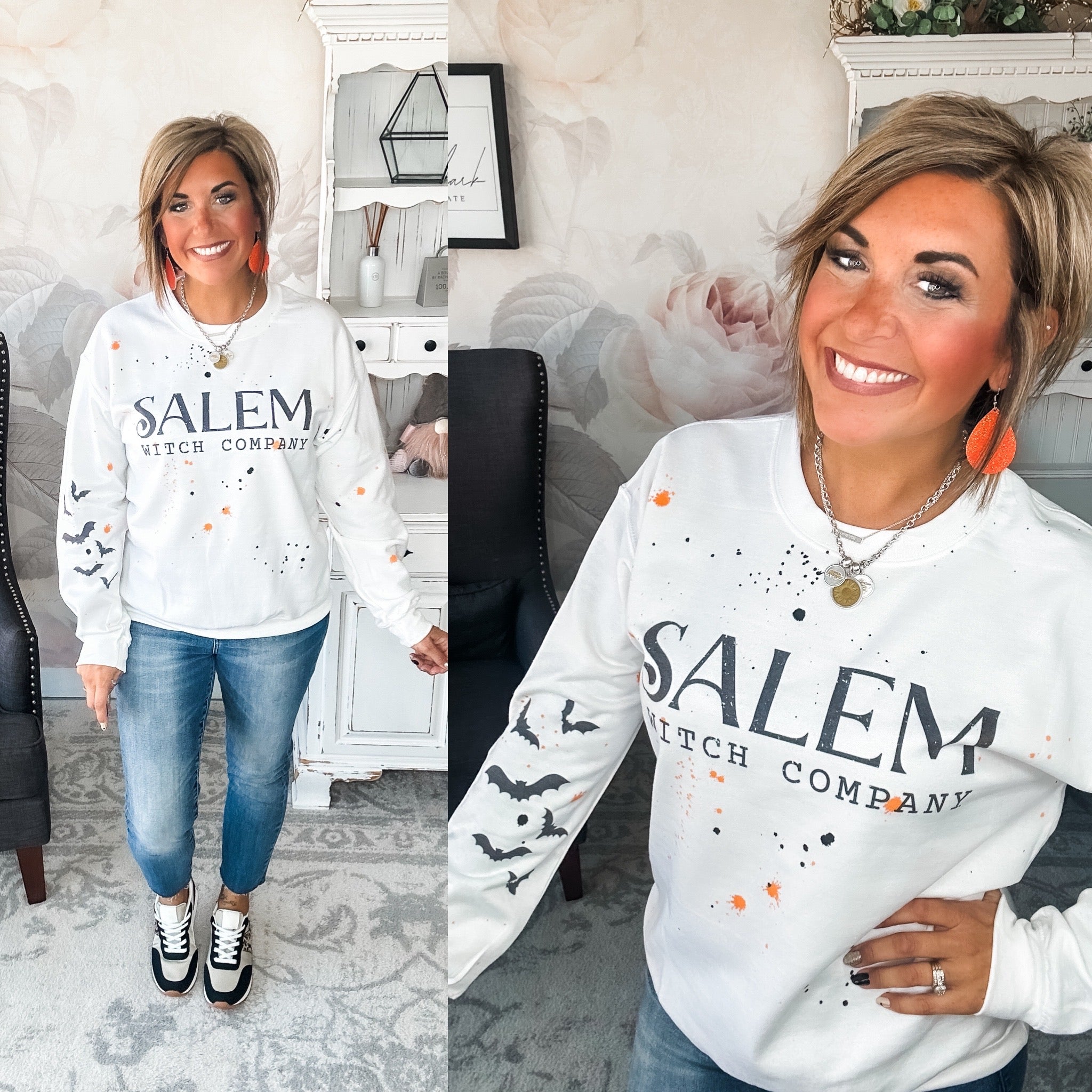 Salem Witch Company Paint Splatter Sweatshirt