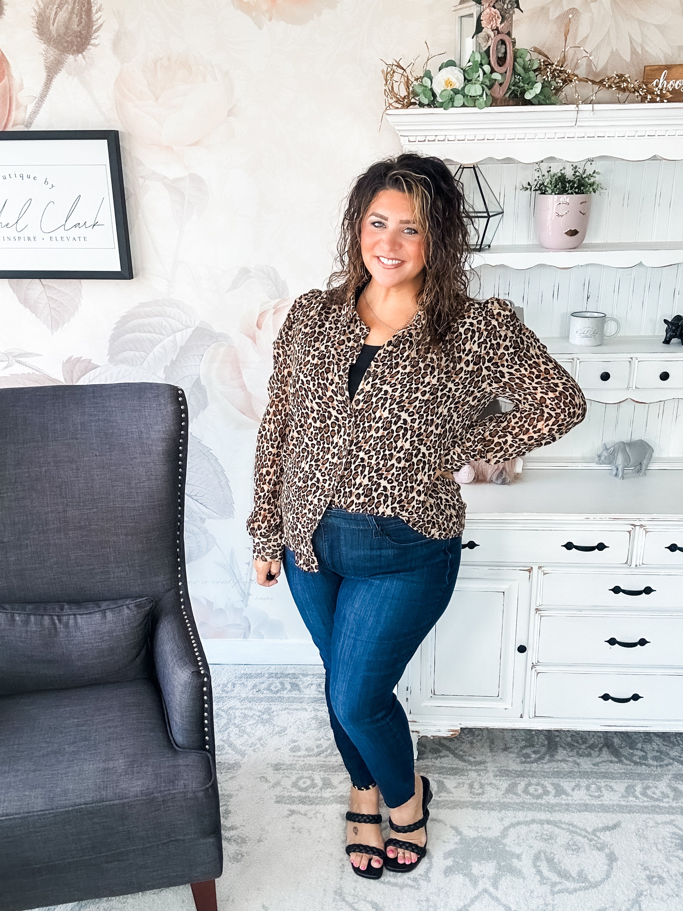 Watch Over You Leopard Blouse