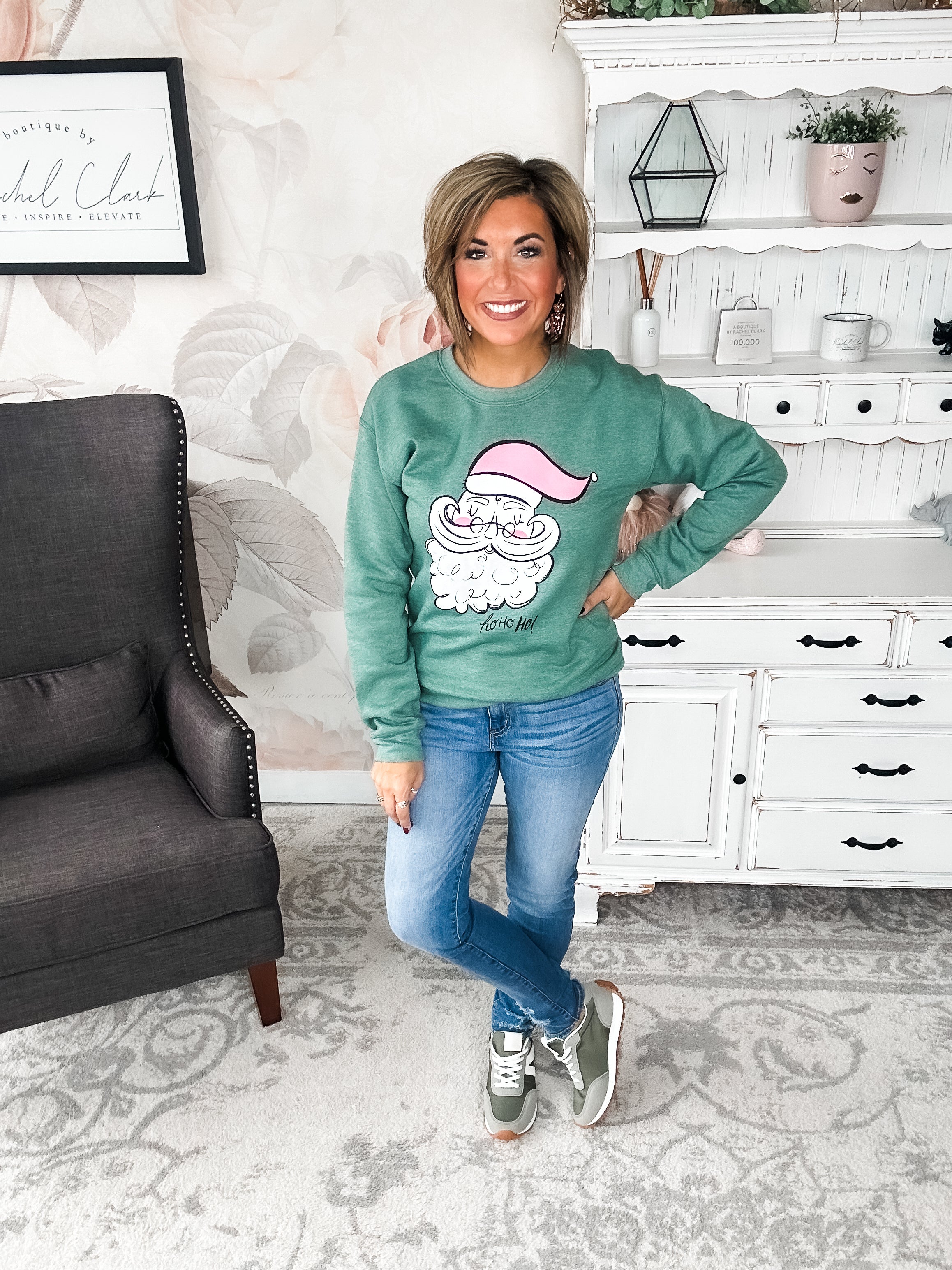 Vintage Santa Graphic Sweatshirt