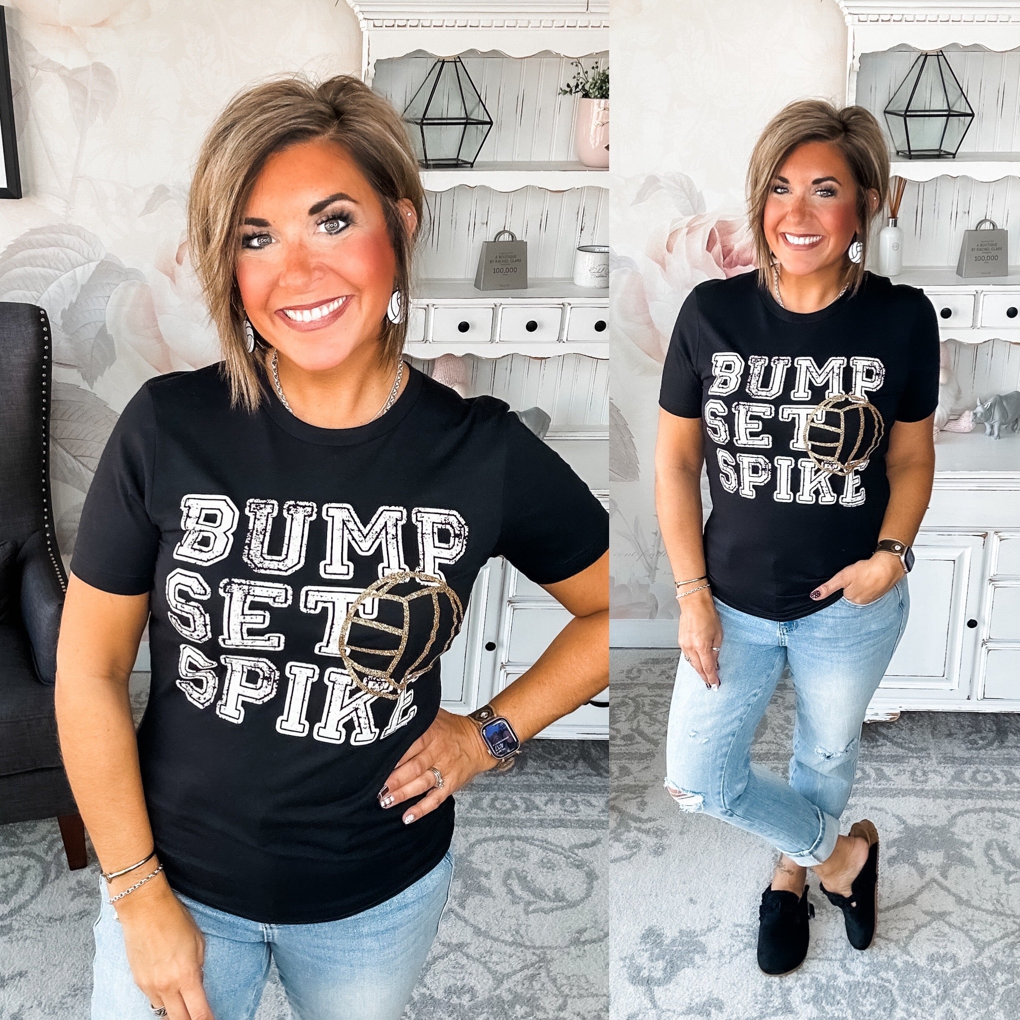 Bump, Set, Spike Graphic Tee
