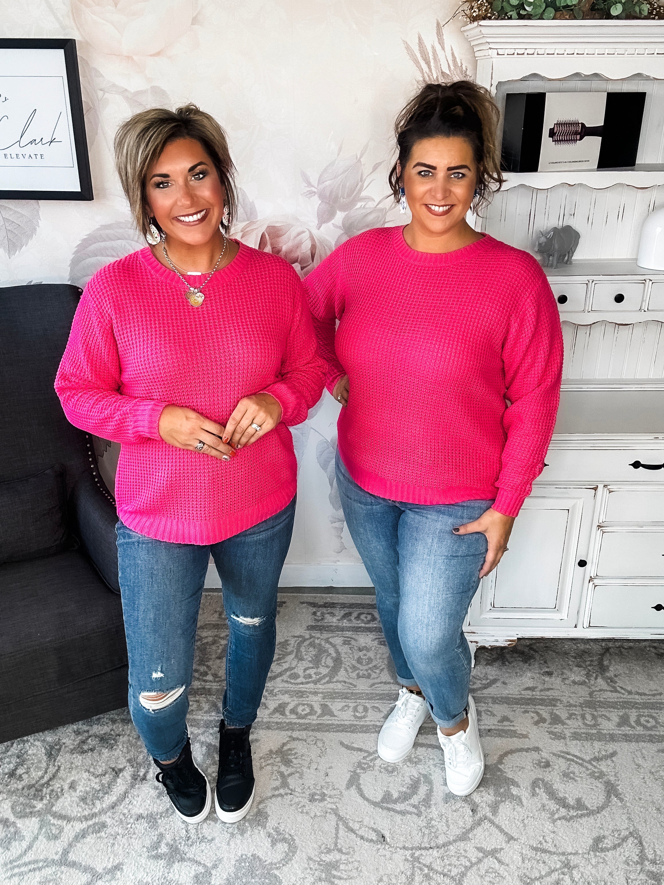 Looking For This Sweater - Fuchsia