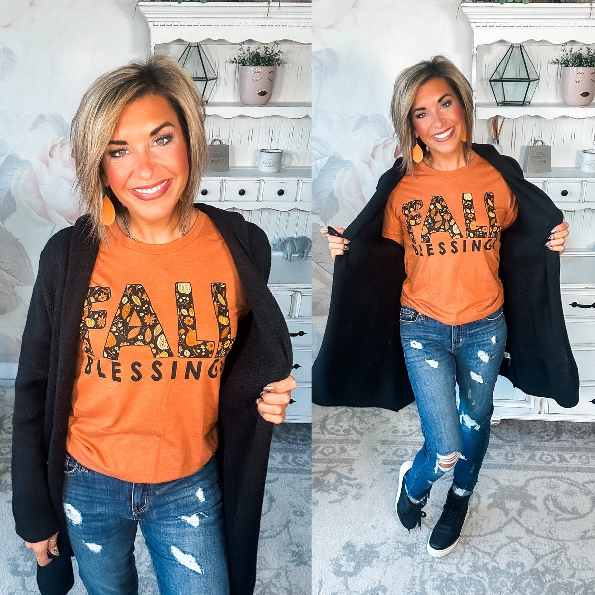 Face the Truth Hooded Open Front Sweater Cardigan