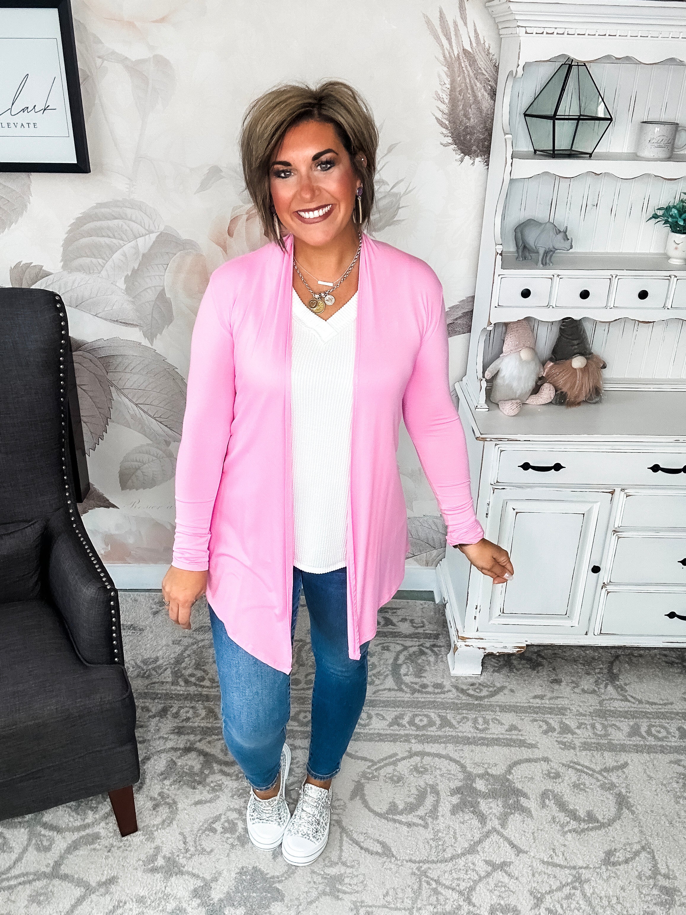 Love Never Fades Cardigan - Pink