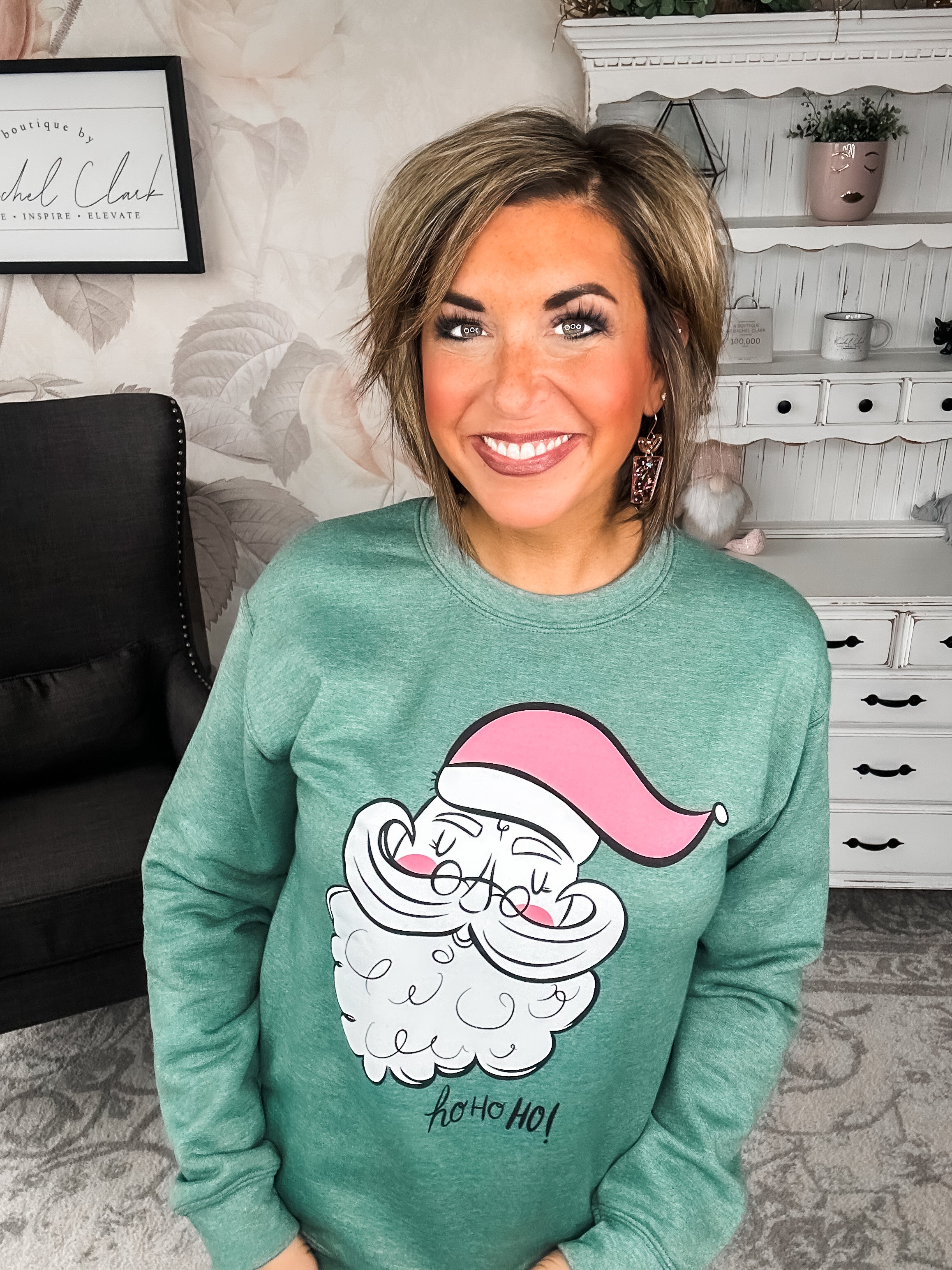 Vintage Santa Graphic Sweatshirt