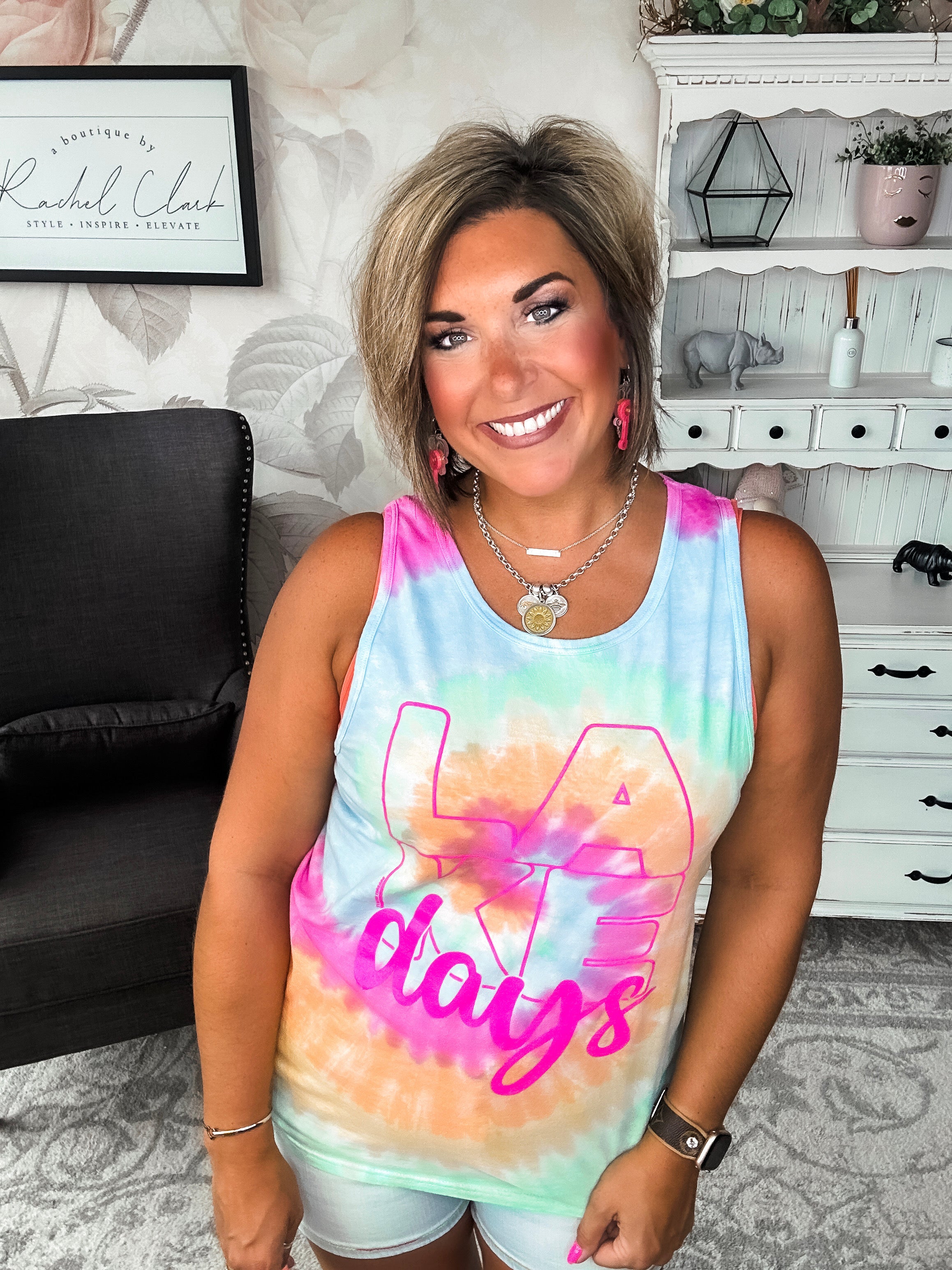 Lake Days Graphic Tank