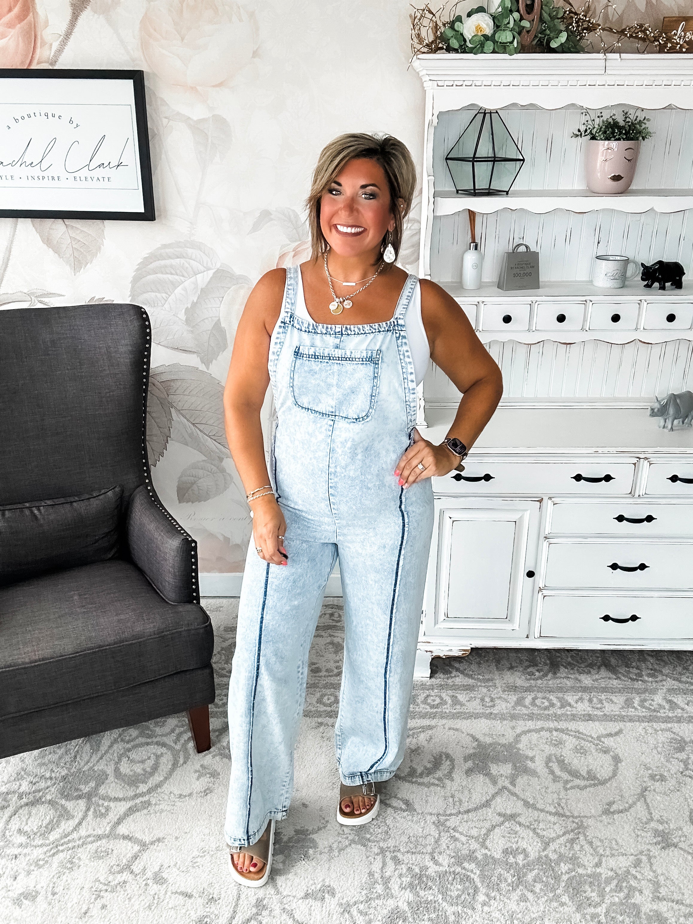 Repeat The Past Denim Jumpsuit Overalls