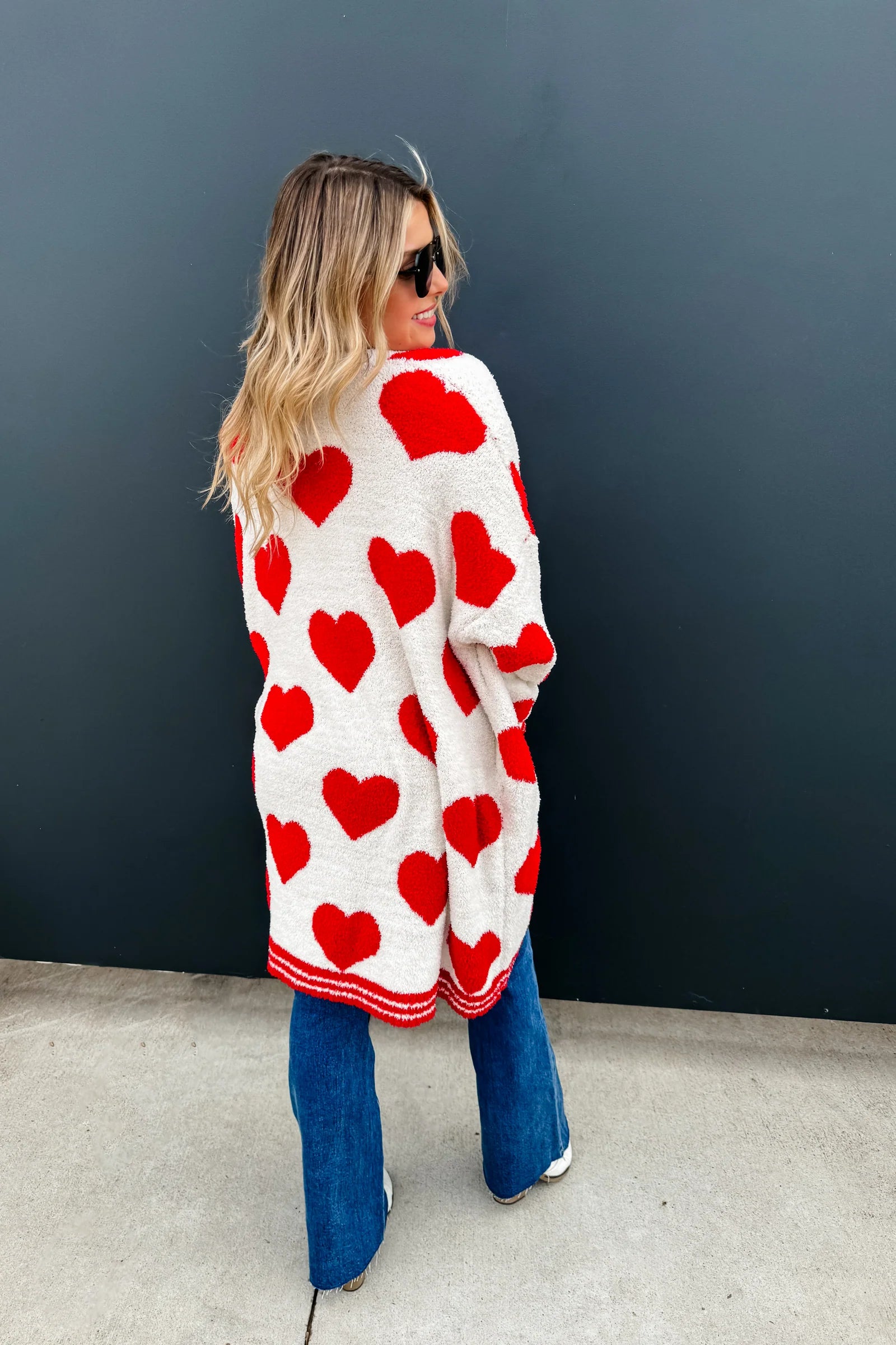 On Cloud Nine Valentine Cardigan - Red