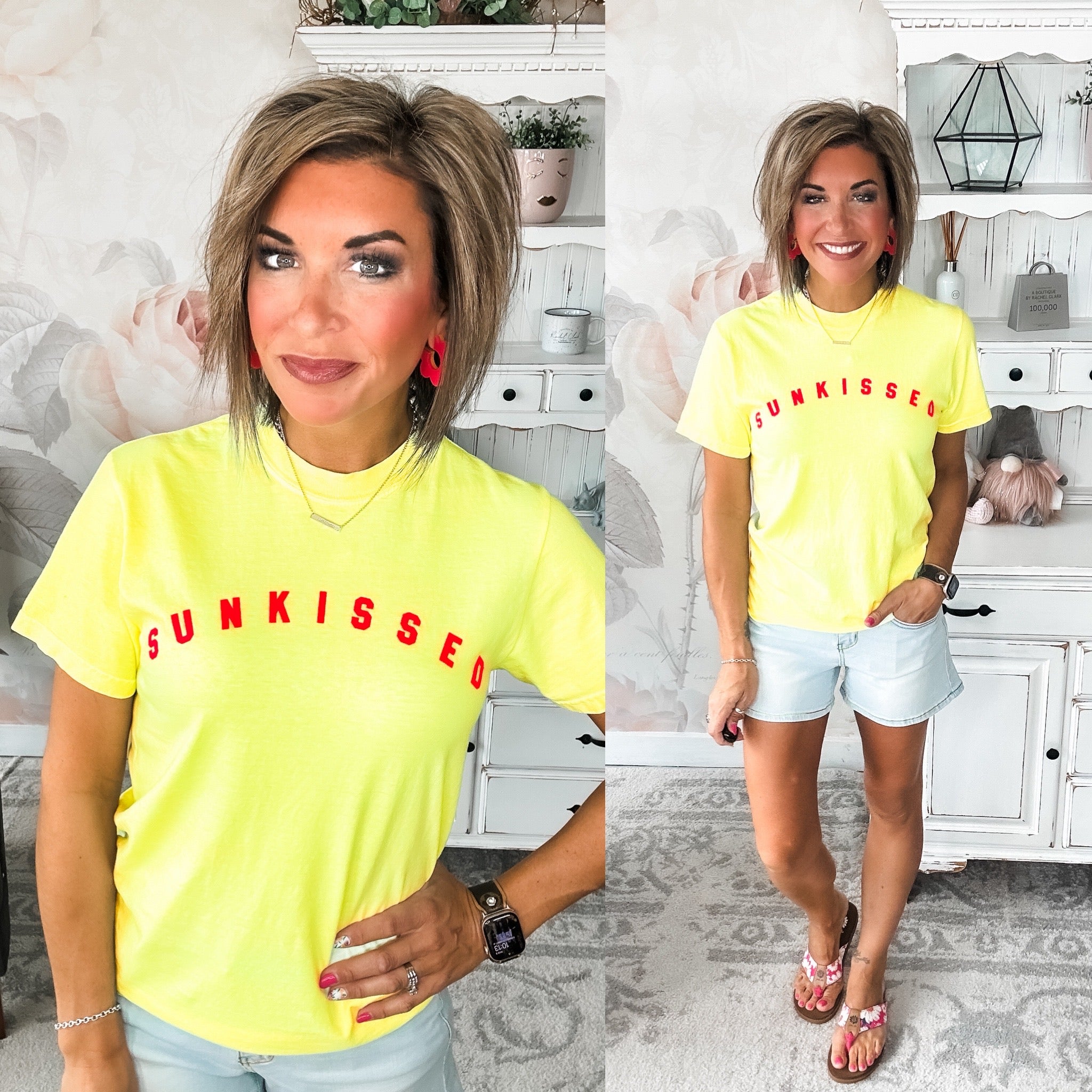 Sunkissed Neon Lemon Graphic Tee
