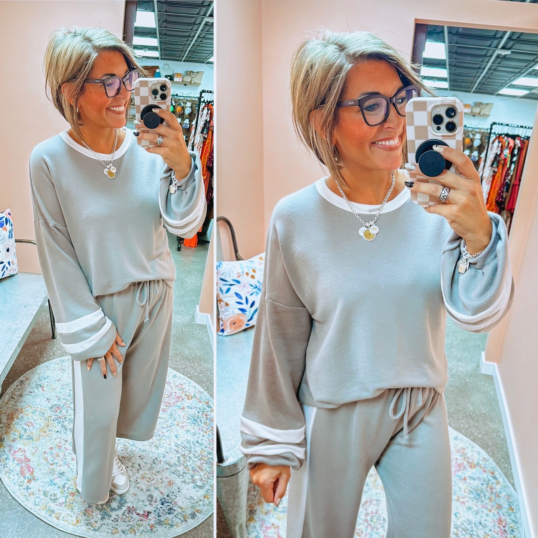 Want This Back Set - Grey