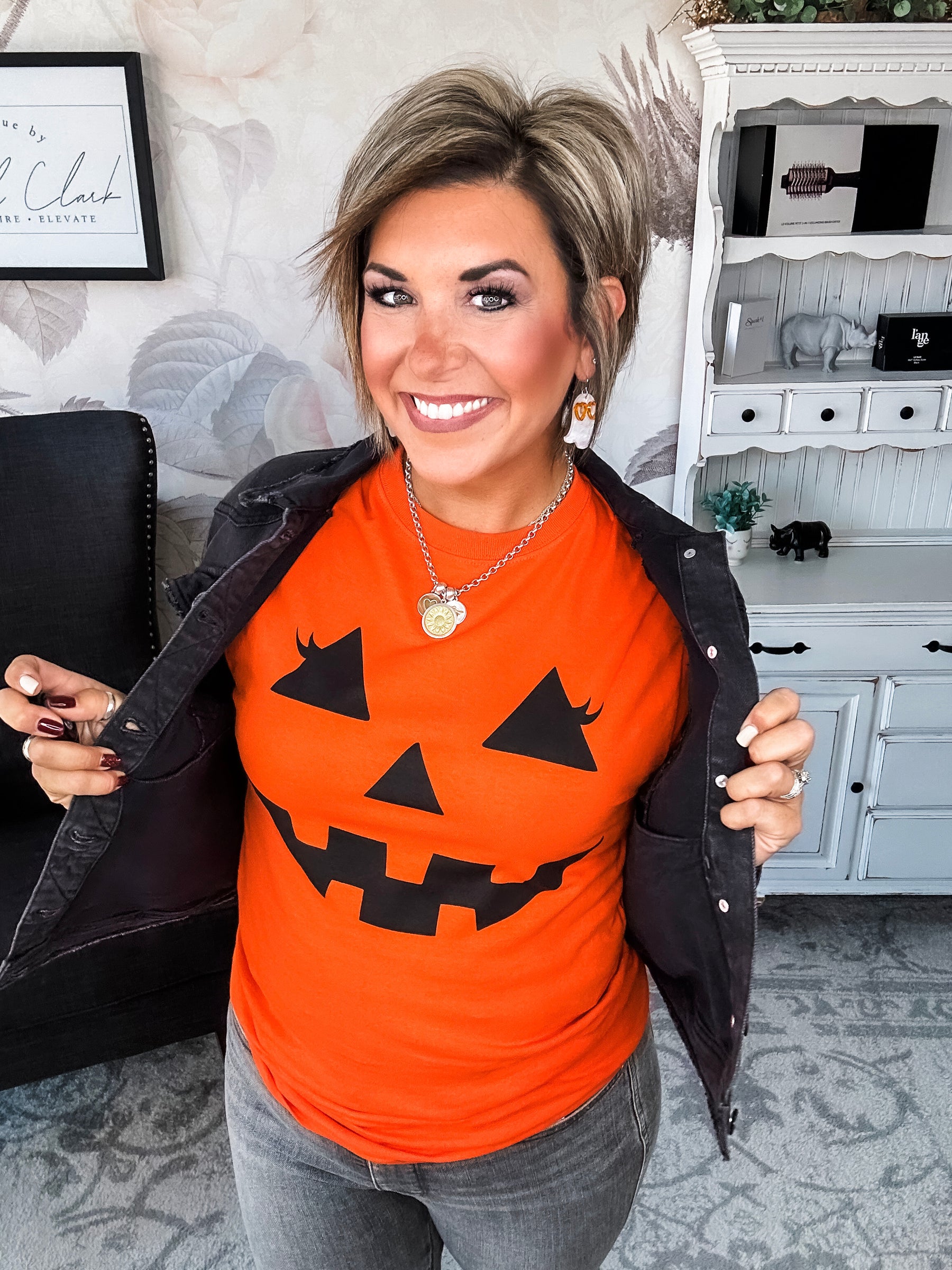 Pumpkin Face Graphic Tee