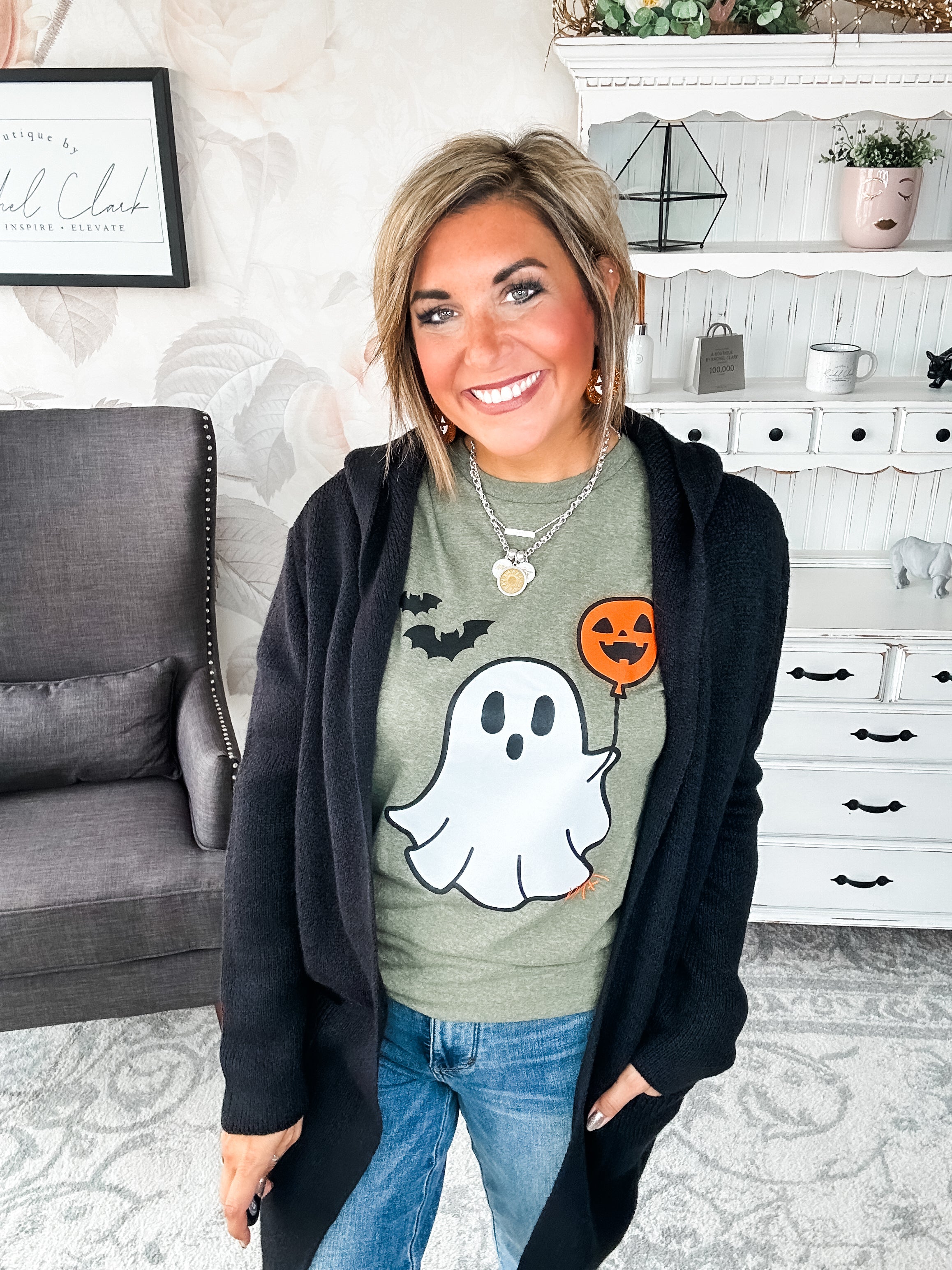 BOO-lloon Ghost Graphic Tee