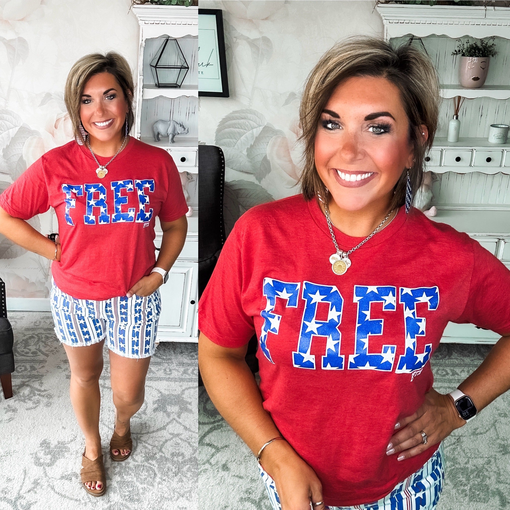 Free Glitter Graphic Tee