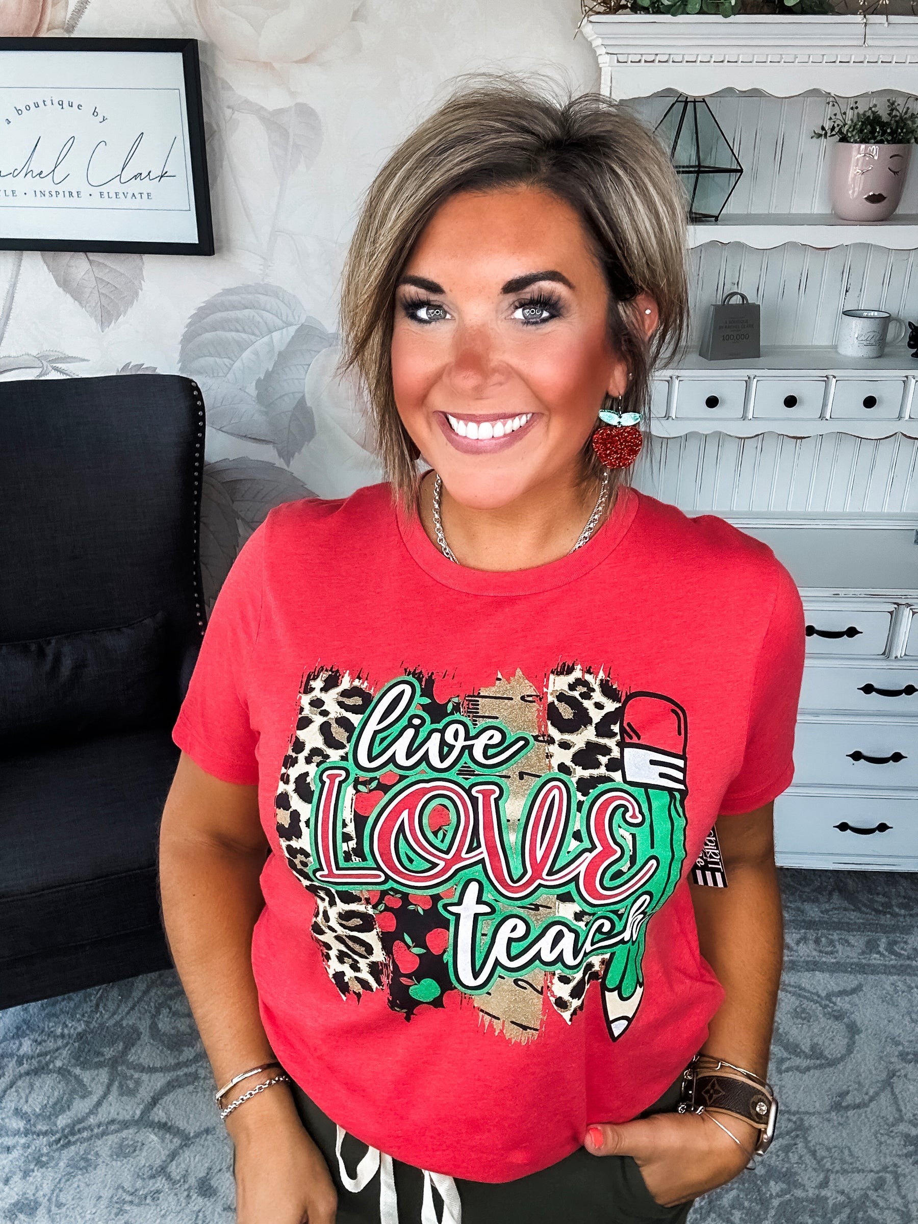 Live Love Teach Graphic Tee