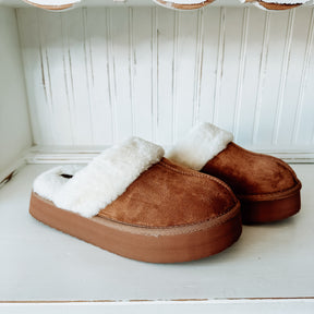 Delaney Platform Slipper - Tan