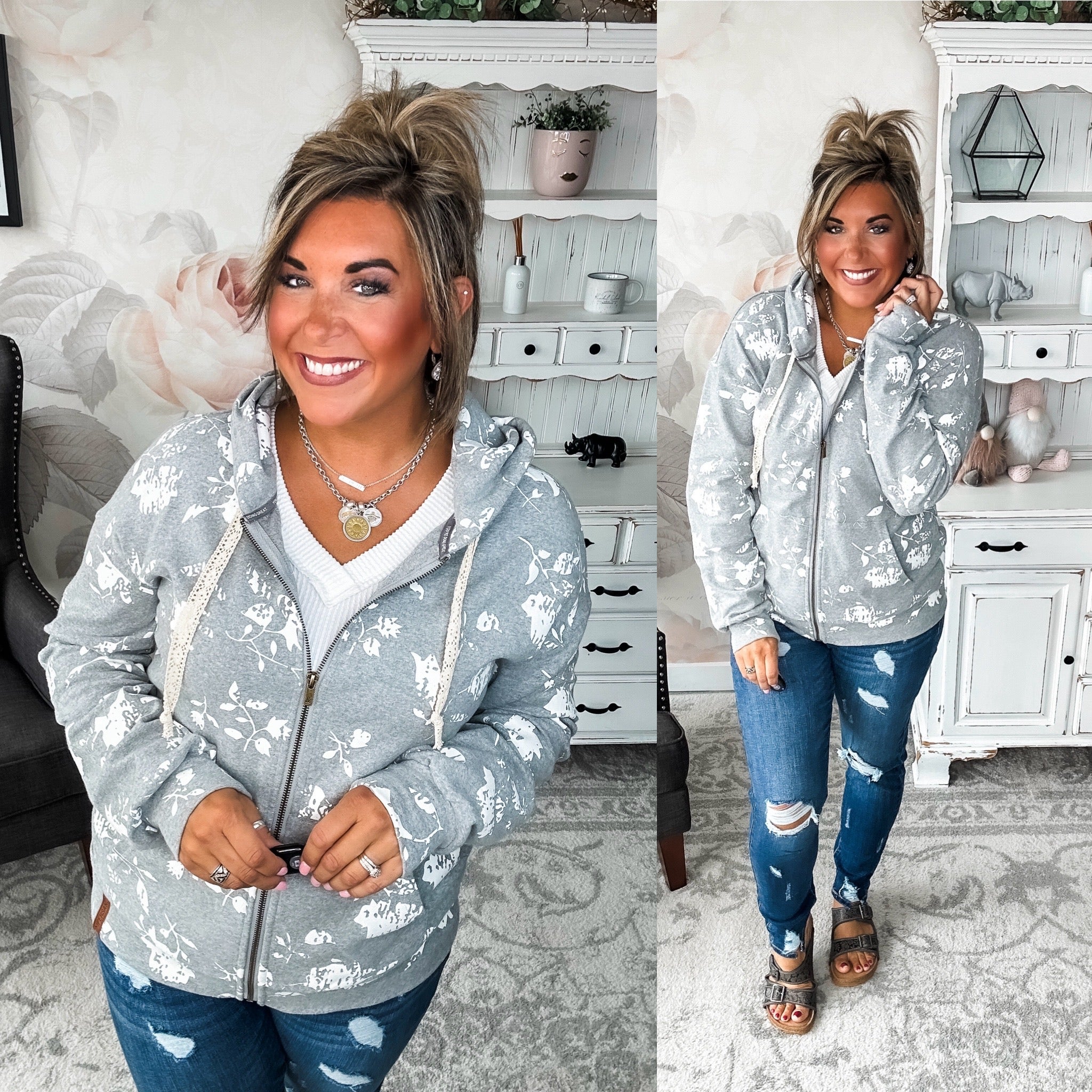Ampersand Avenue University Fullzip - Cuddle Up Cutie