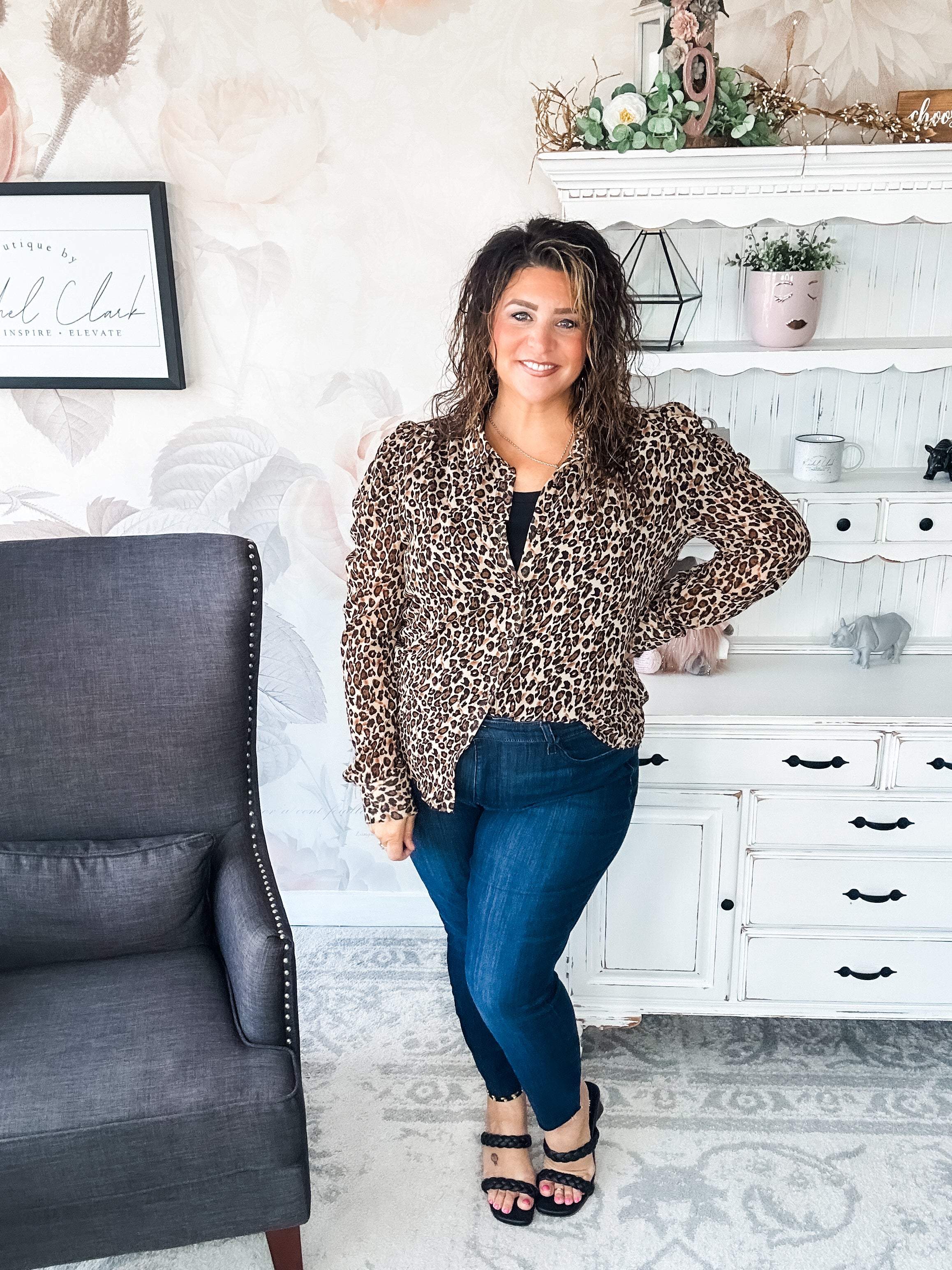 Watch Over You Leopard Blouse