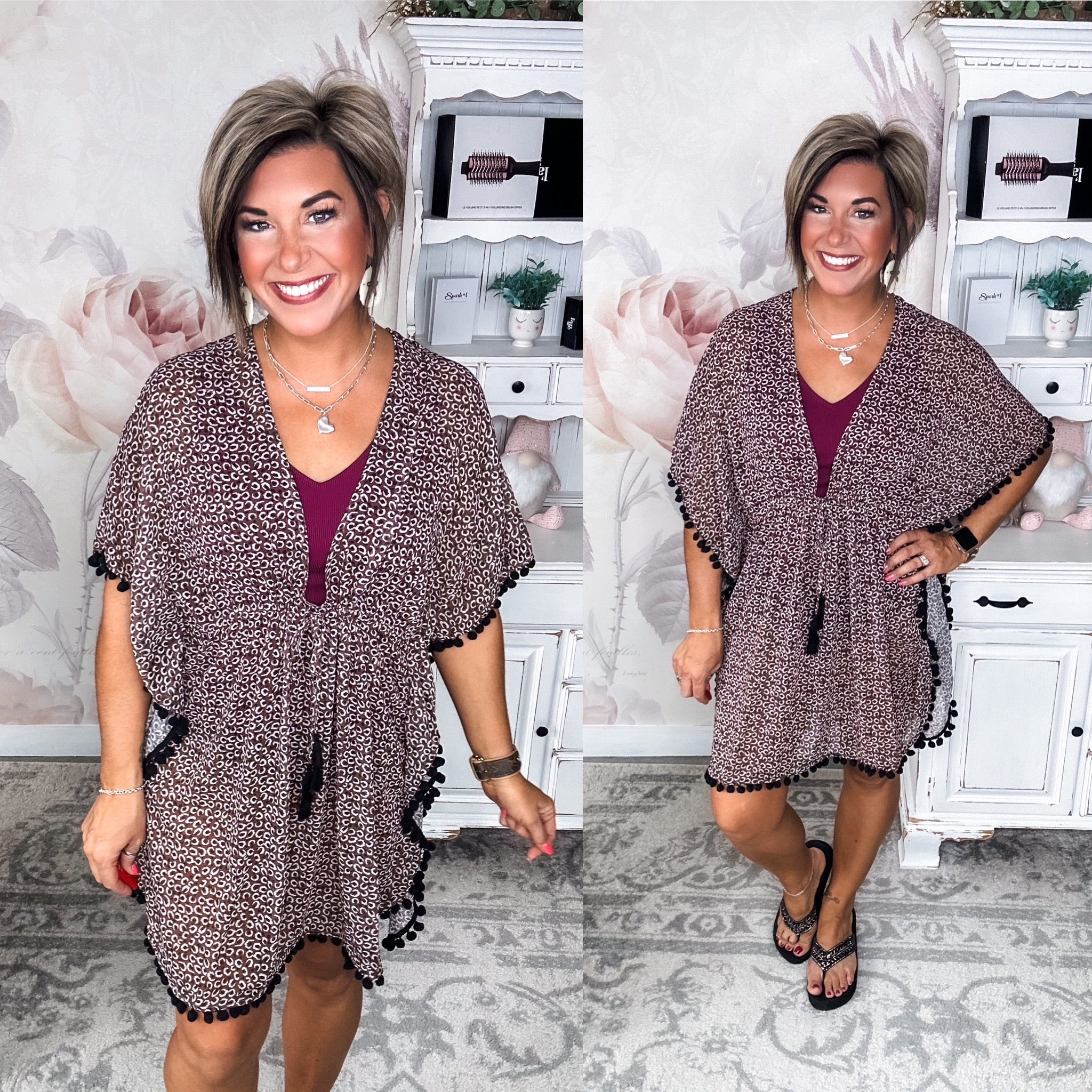 Spice by the Sea Leopard Kimono