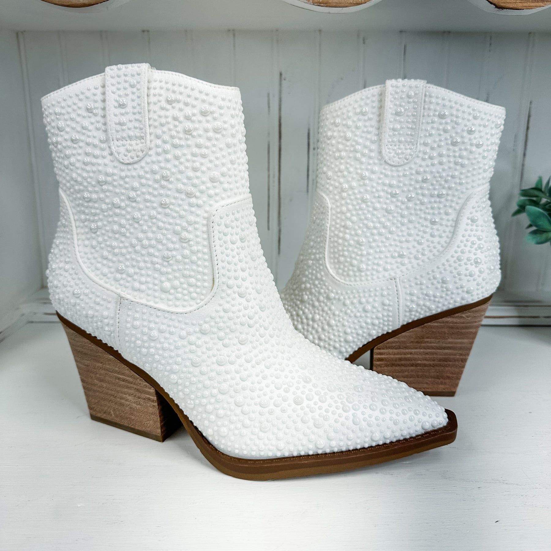 Kady Pearl Boot - White