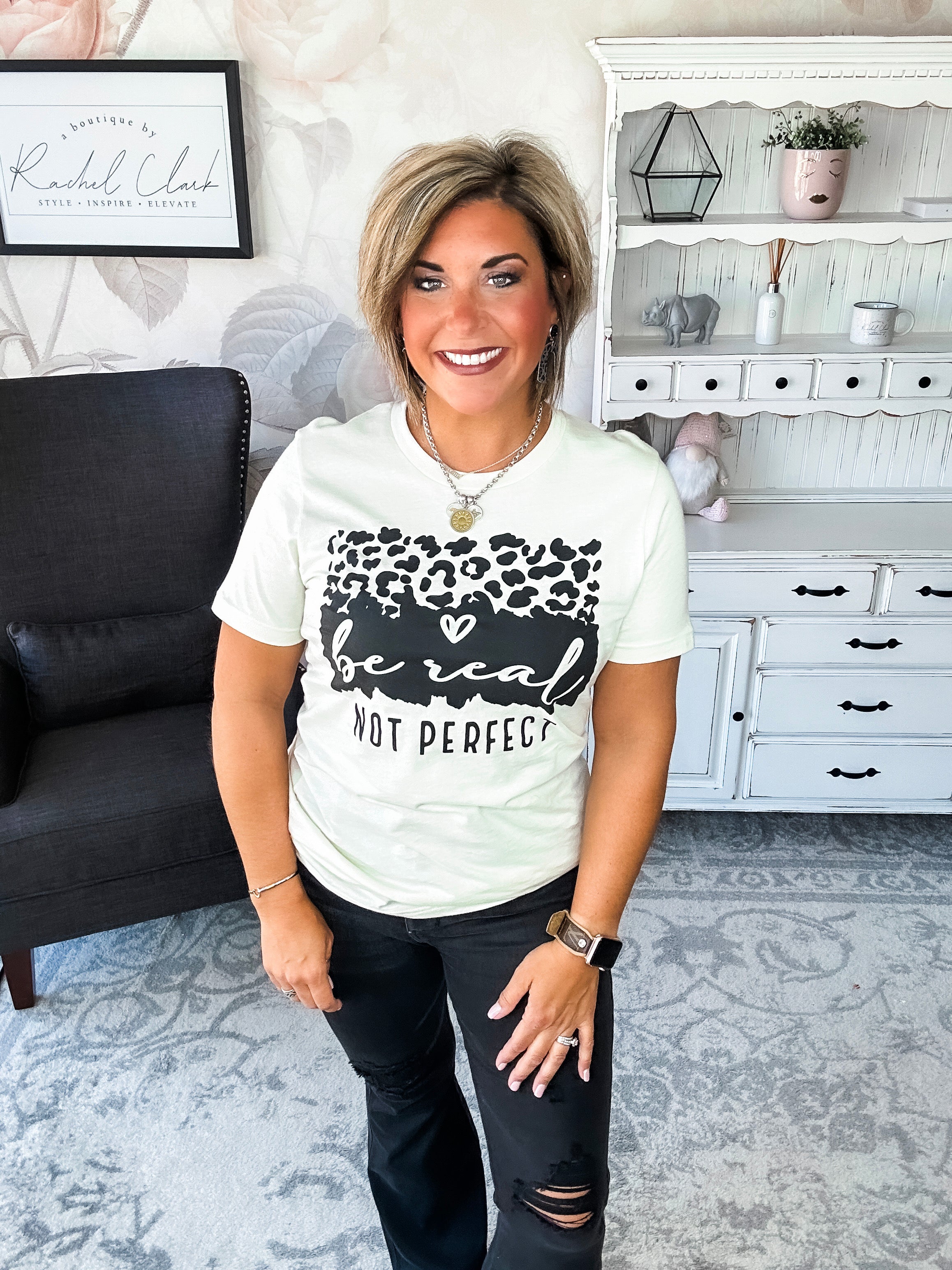 Be Real, Not Perfect Graphic Tee