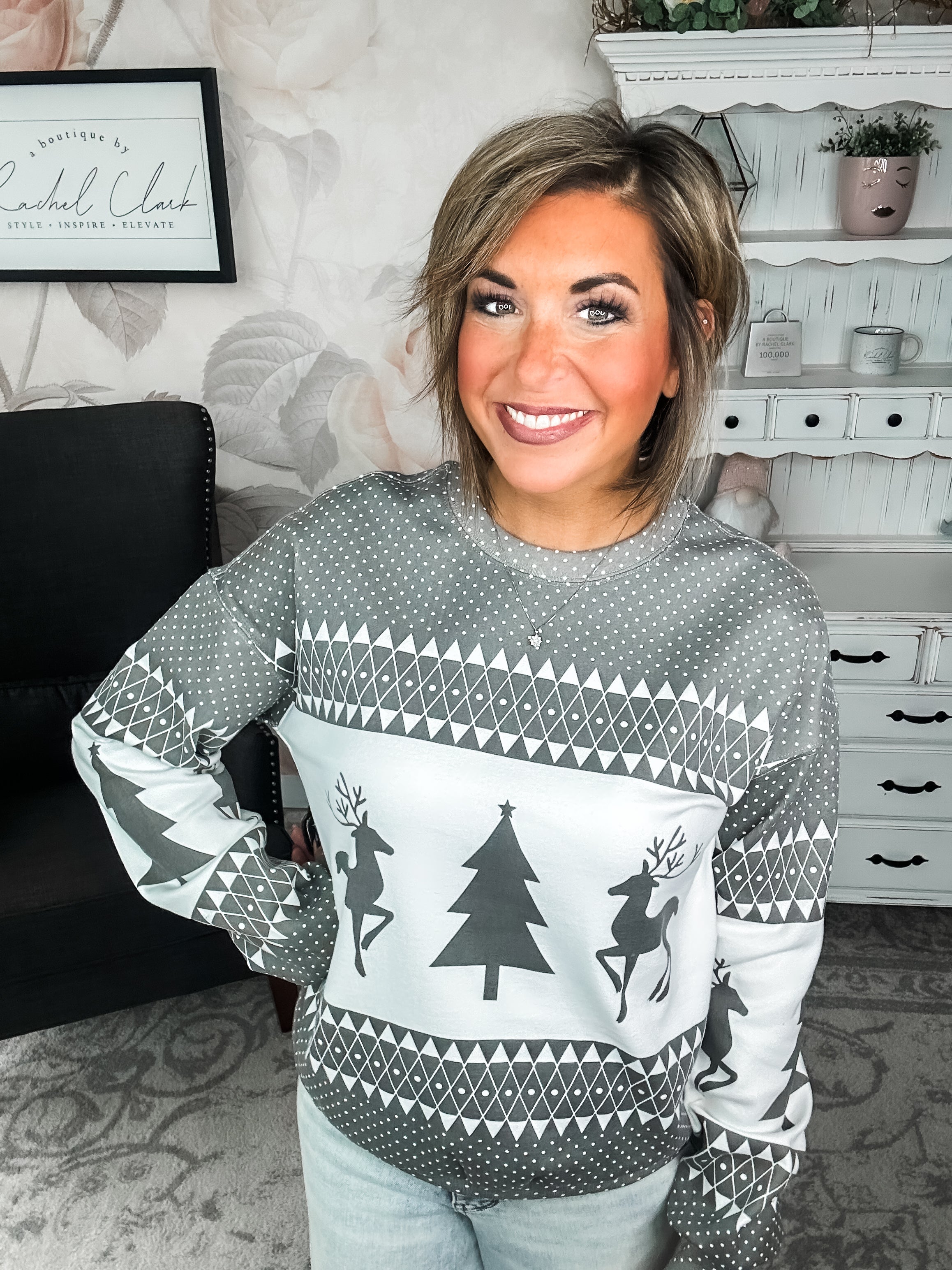 Ampersand Avenue University Pullover - Oh What Fun