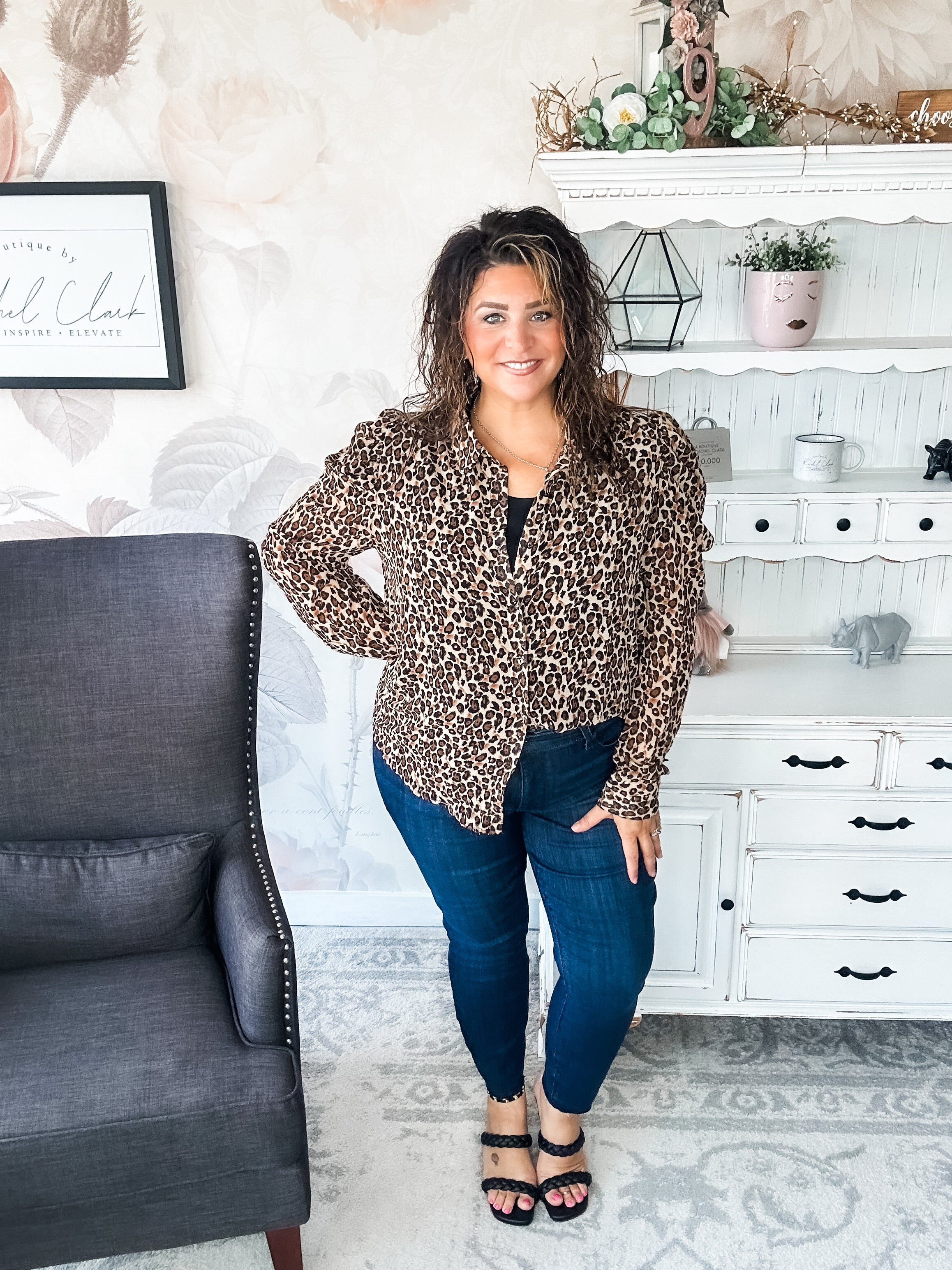 Watch Over You Leopard Blouse