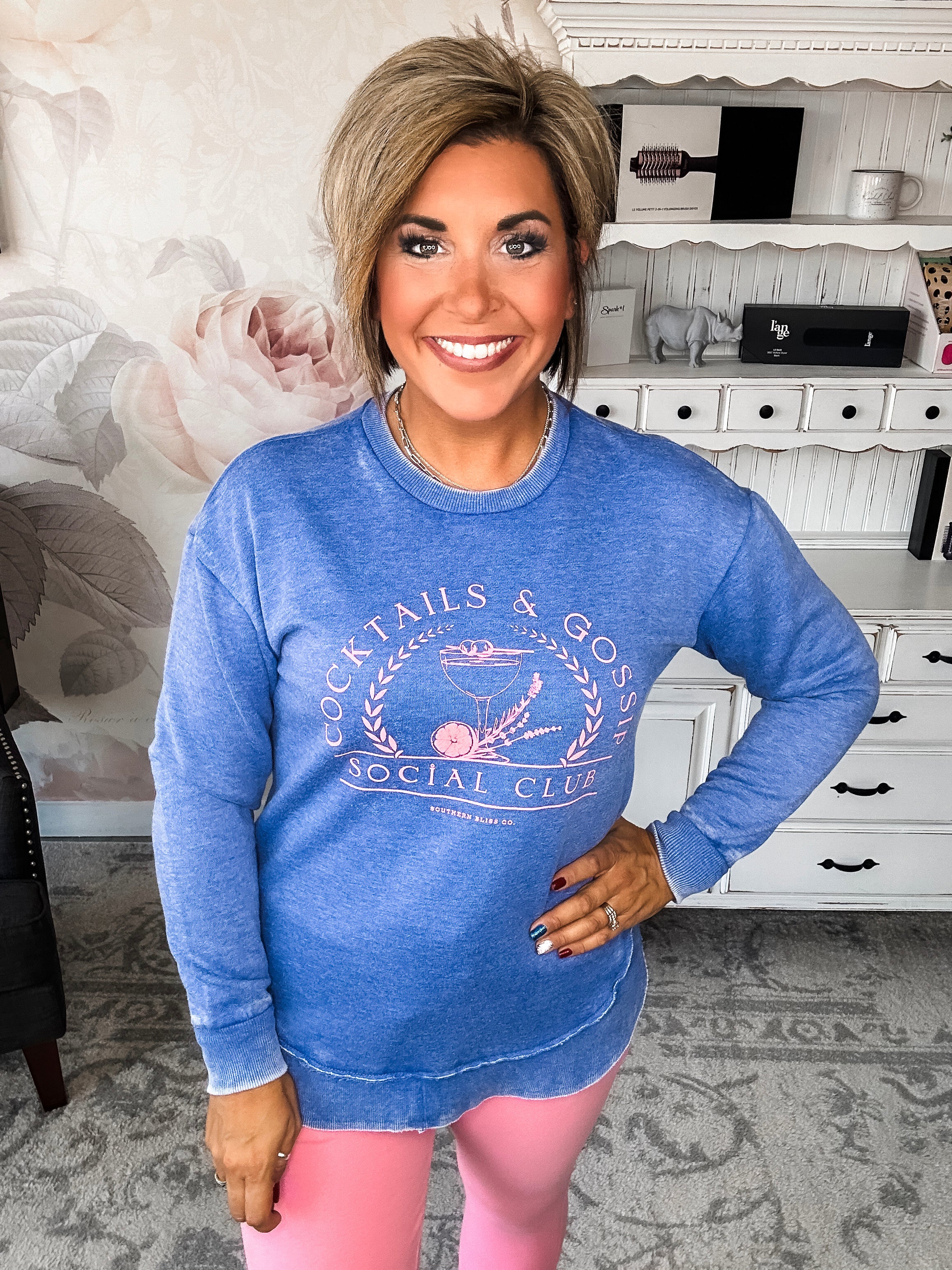 Cocktails & Gossip Social Club Pullover
