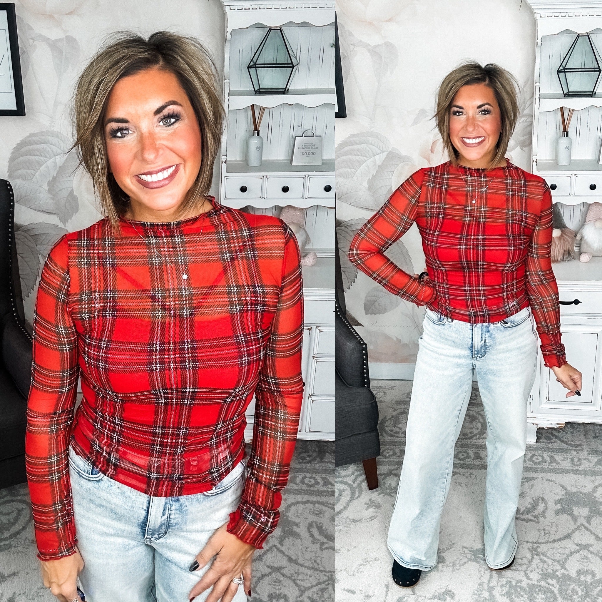 Believe In Me Mesh Top