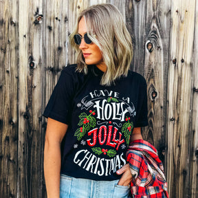 Holly Jolly Christmas Graphic Tee