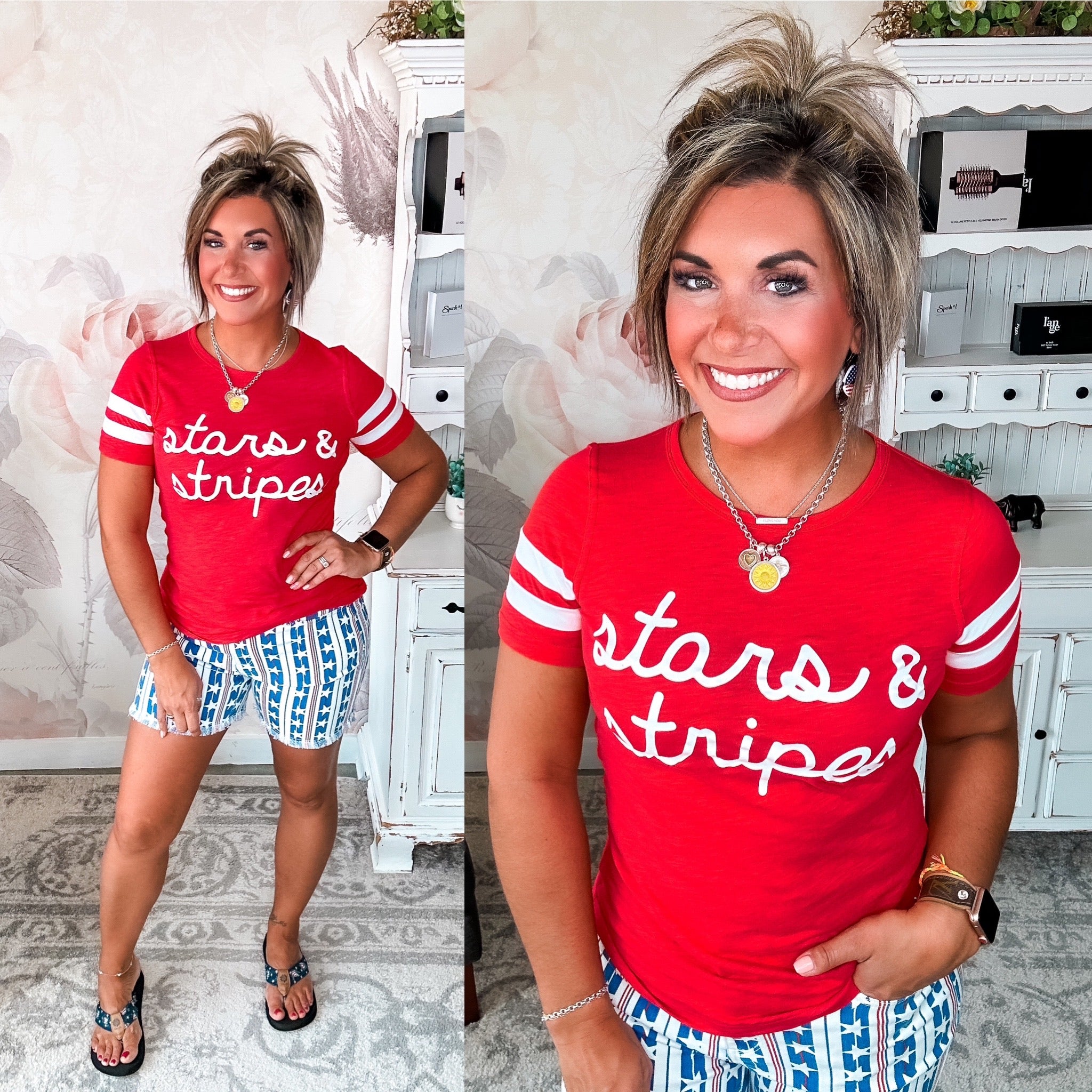 Ampersand Avenue Tee - Stars & Stripes