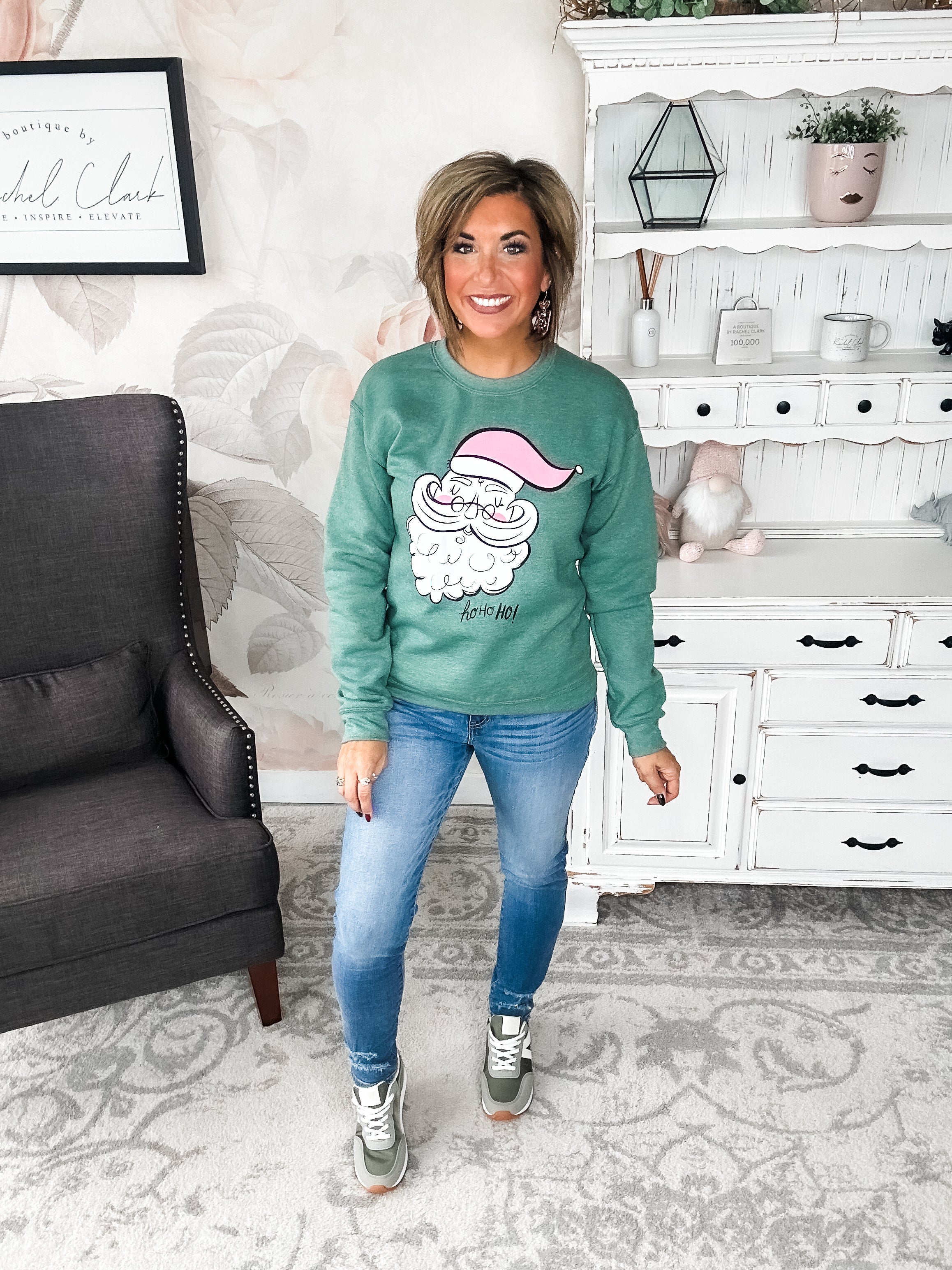 Vintage Santa Graphic Sweatshirt