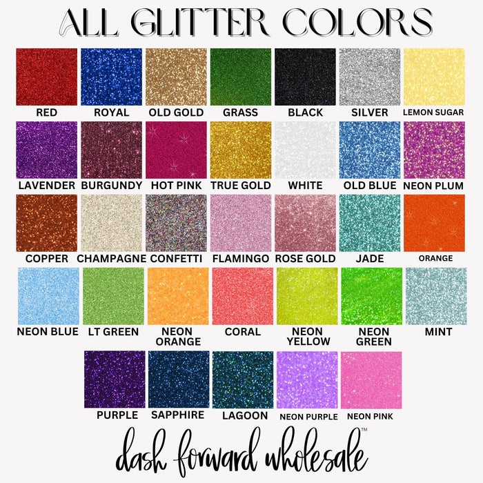 Custom Double Font Puff Glitter GAME26 Top