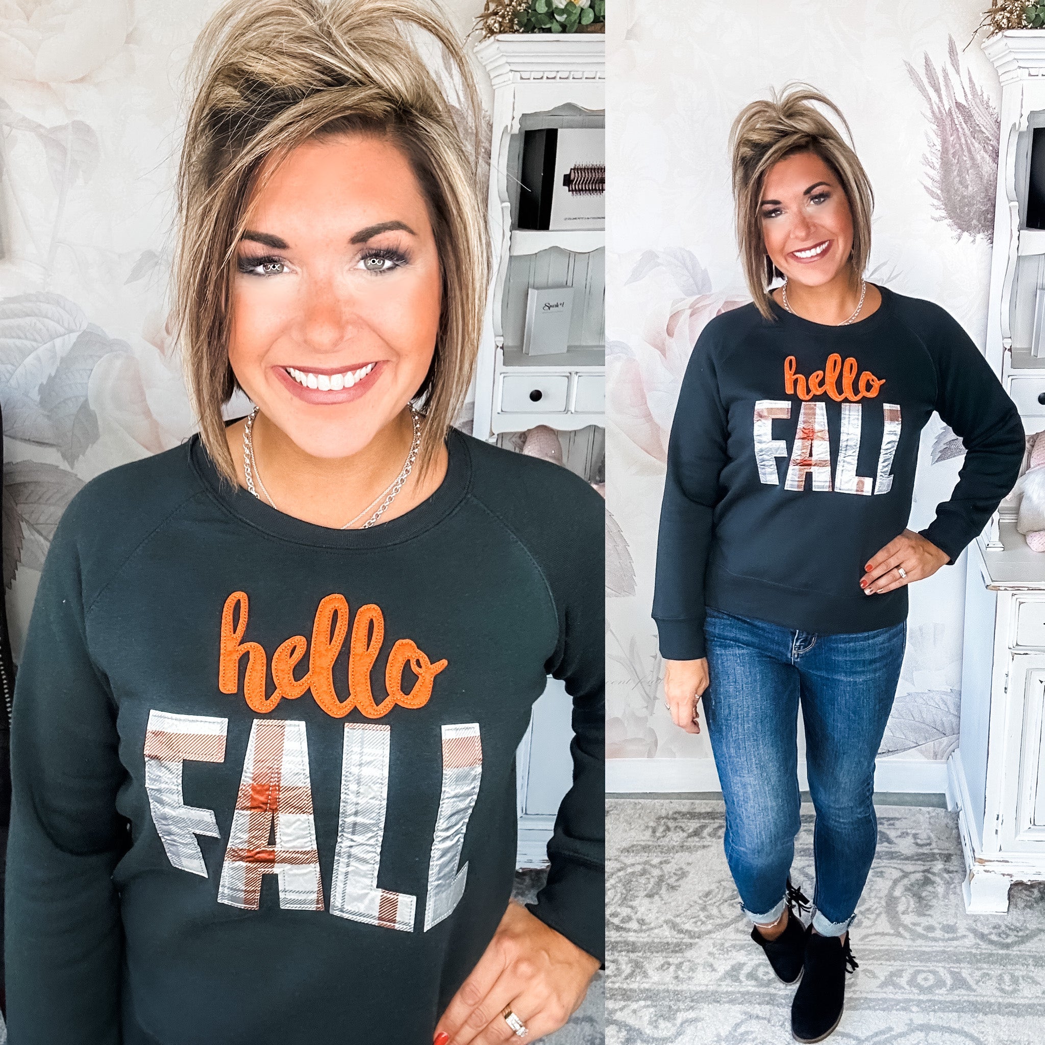 Hello Fall Applique Sweatshirt