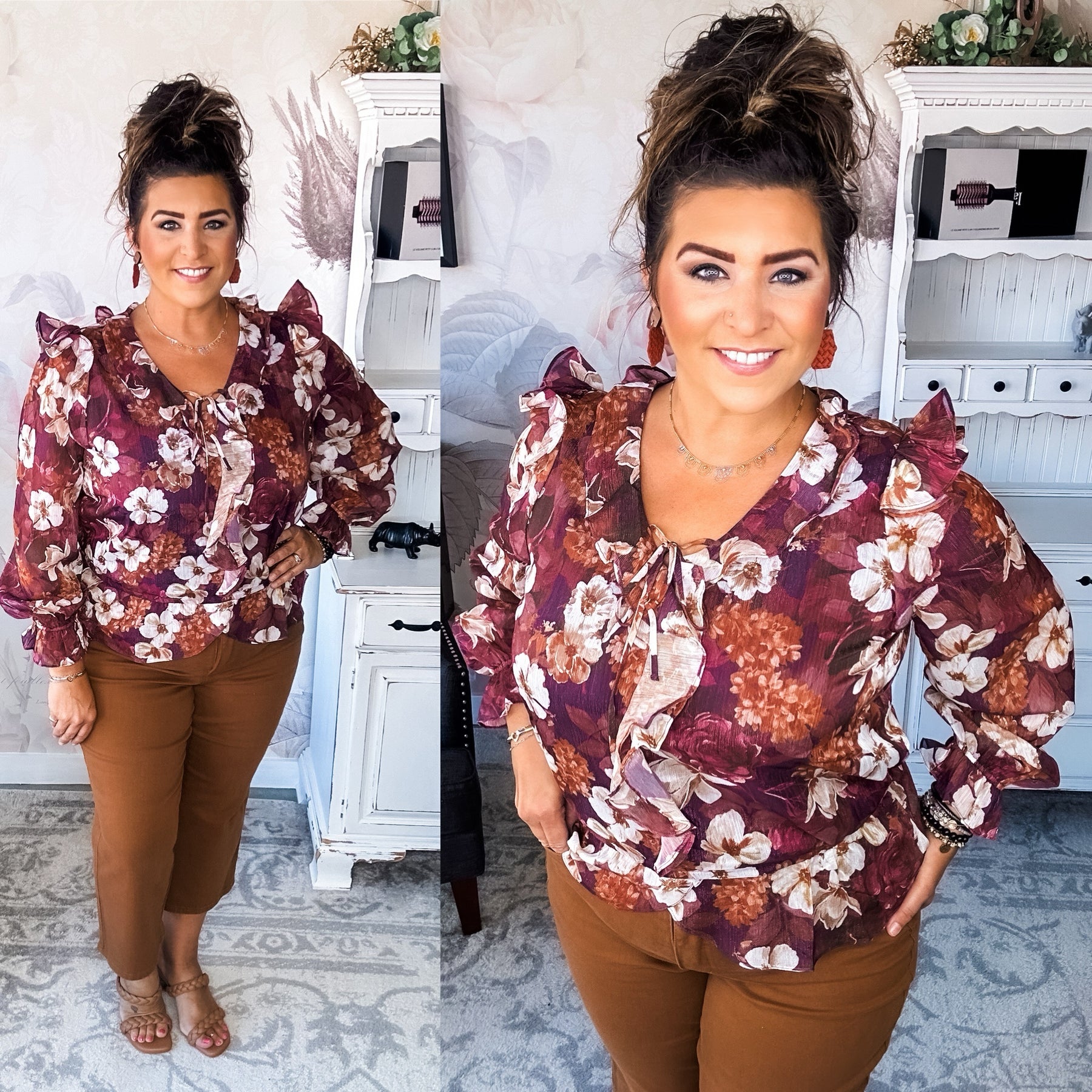 Wanted to Stay Floral Blouse