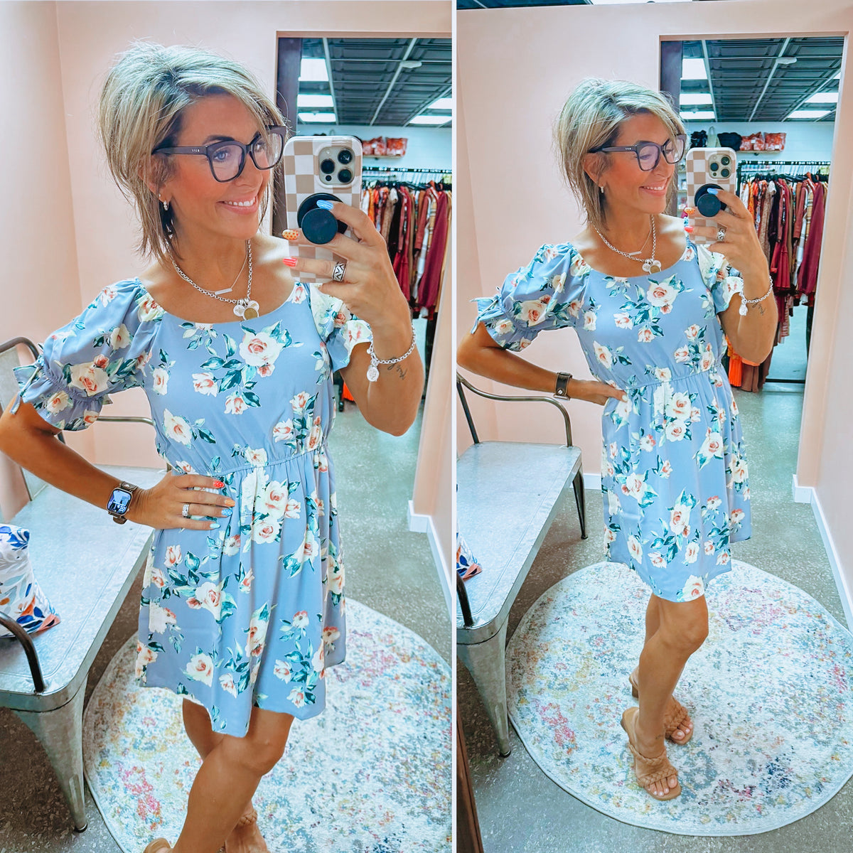 Beauty From Ashes Floral Dress