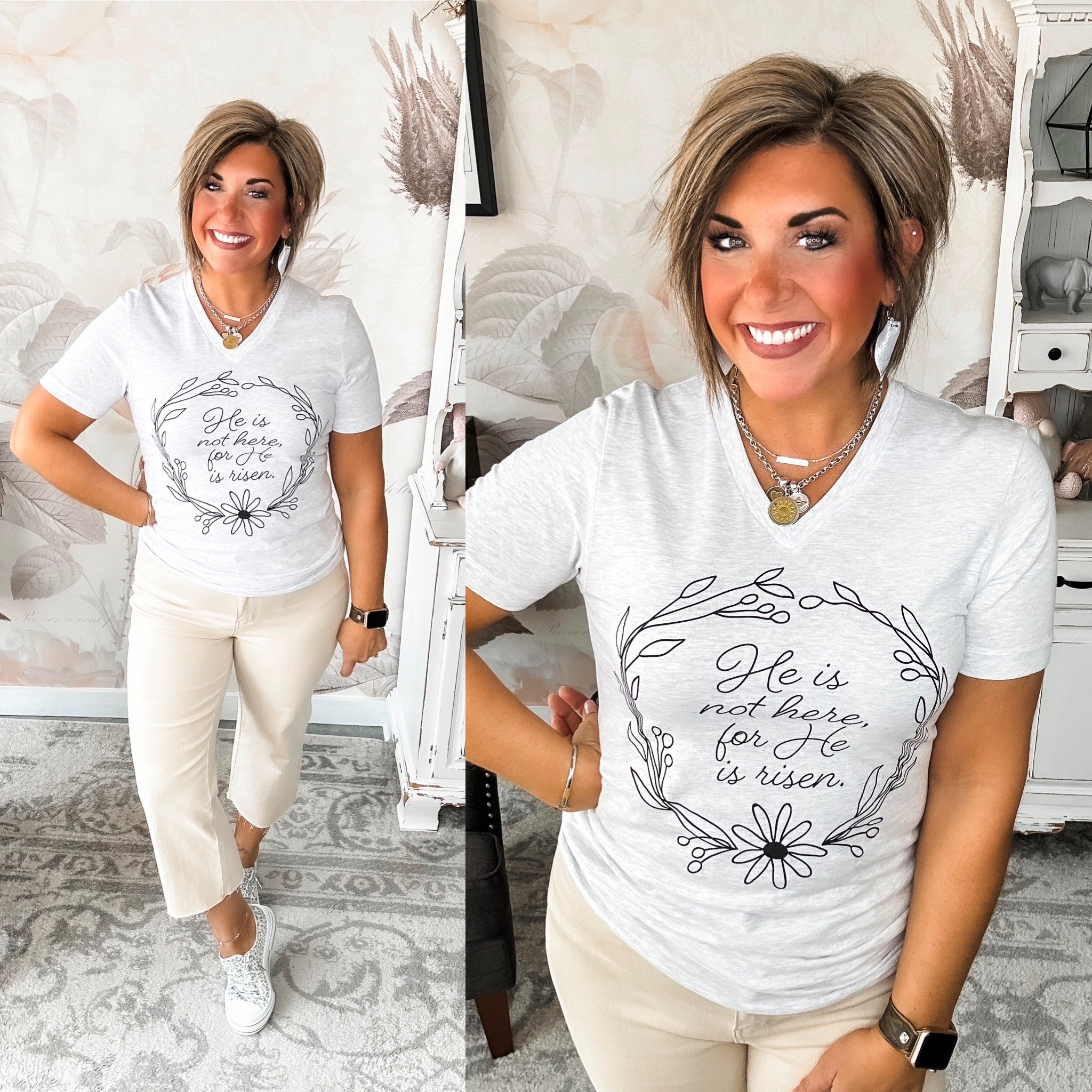 He Is Risen Graphic Tee