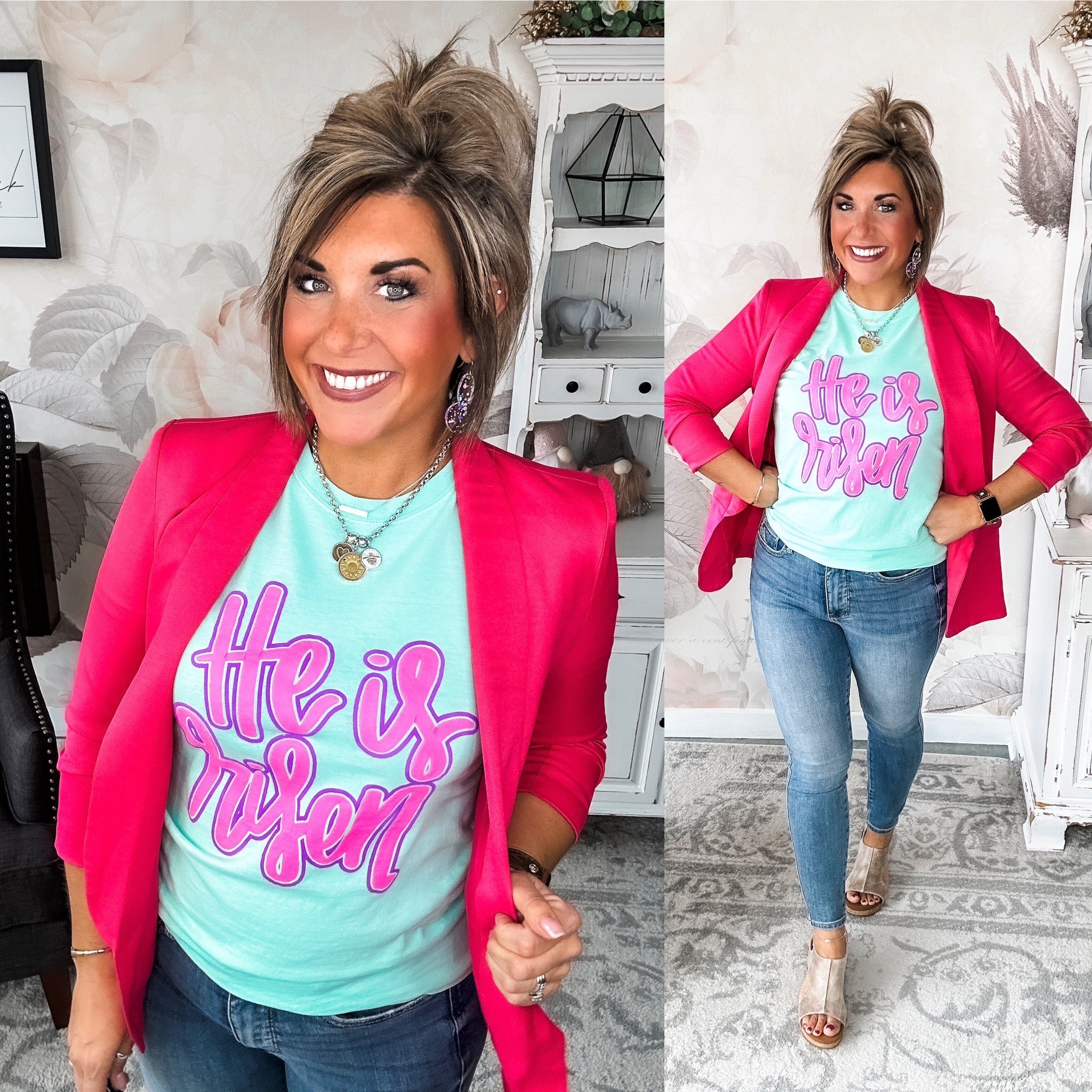 Ready For Success Blazer - Hot Pink