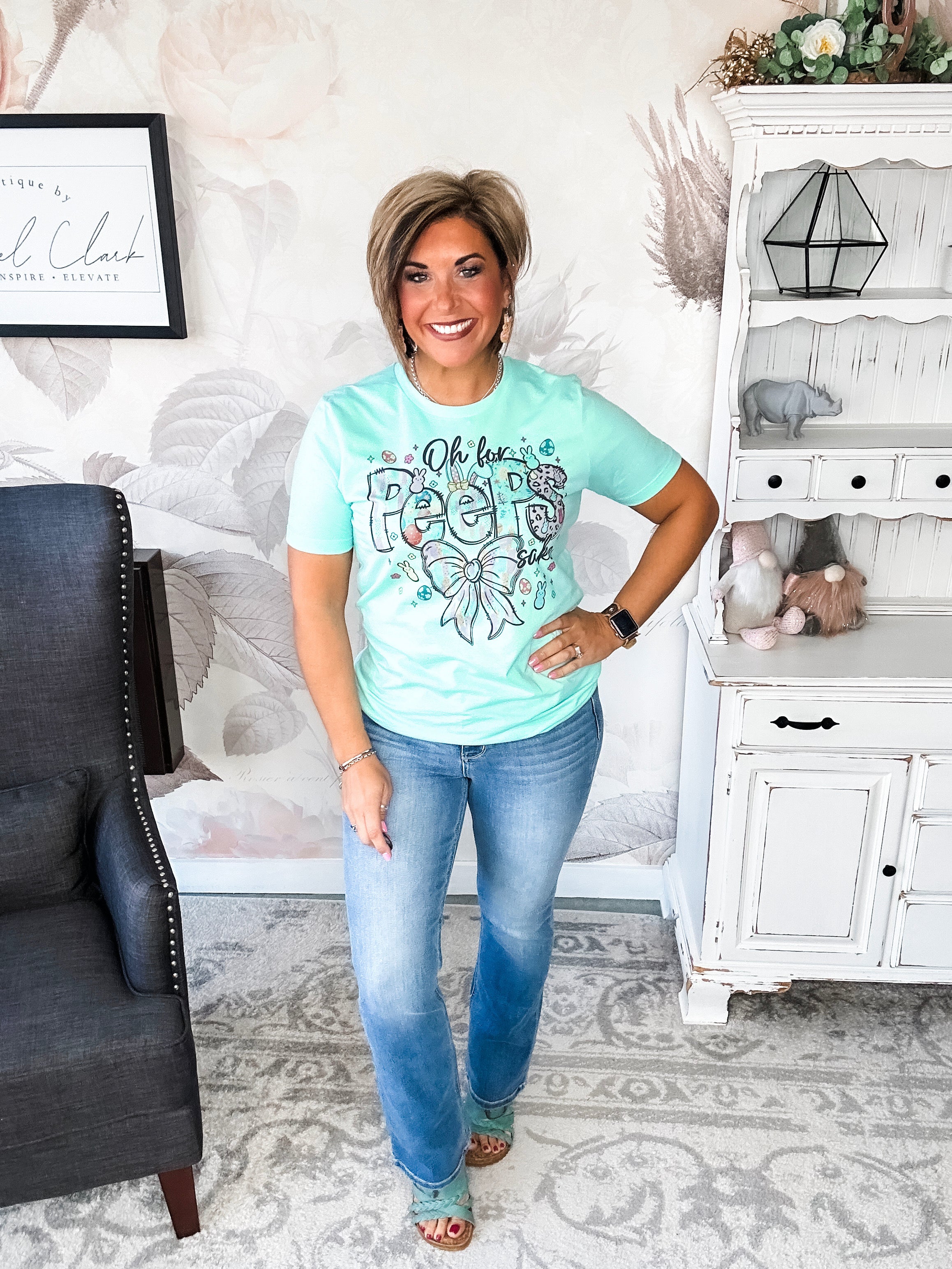 For Peeps Sake Mint Graphic Tee