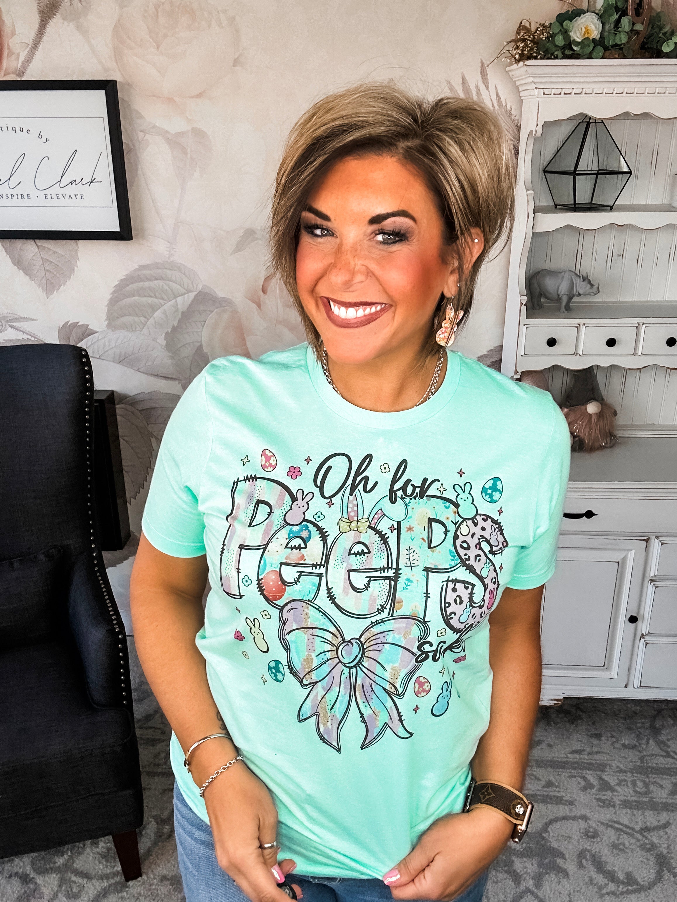 For Peeps Sake Mint Graphic Tee
