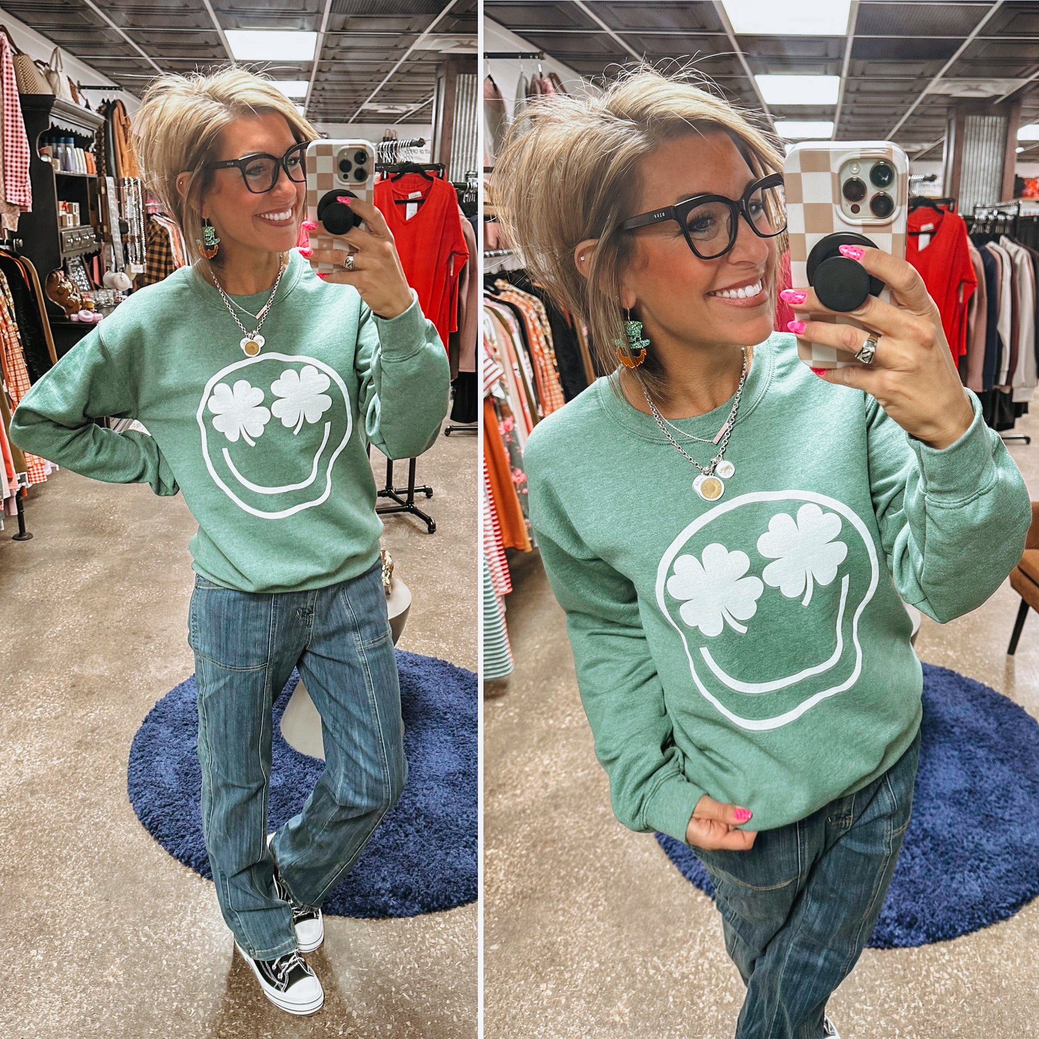 Shamrock Eyes Sweatshirt