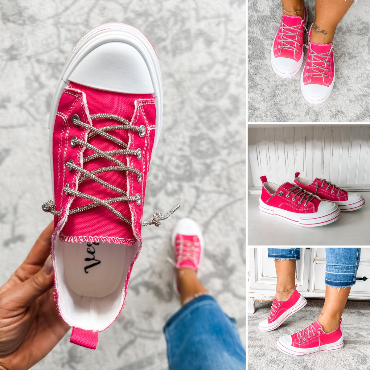 Aman Sneaker - Hot Pink