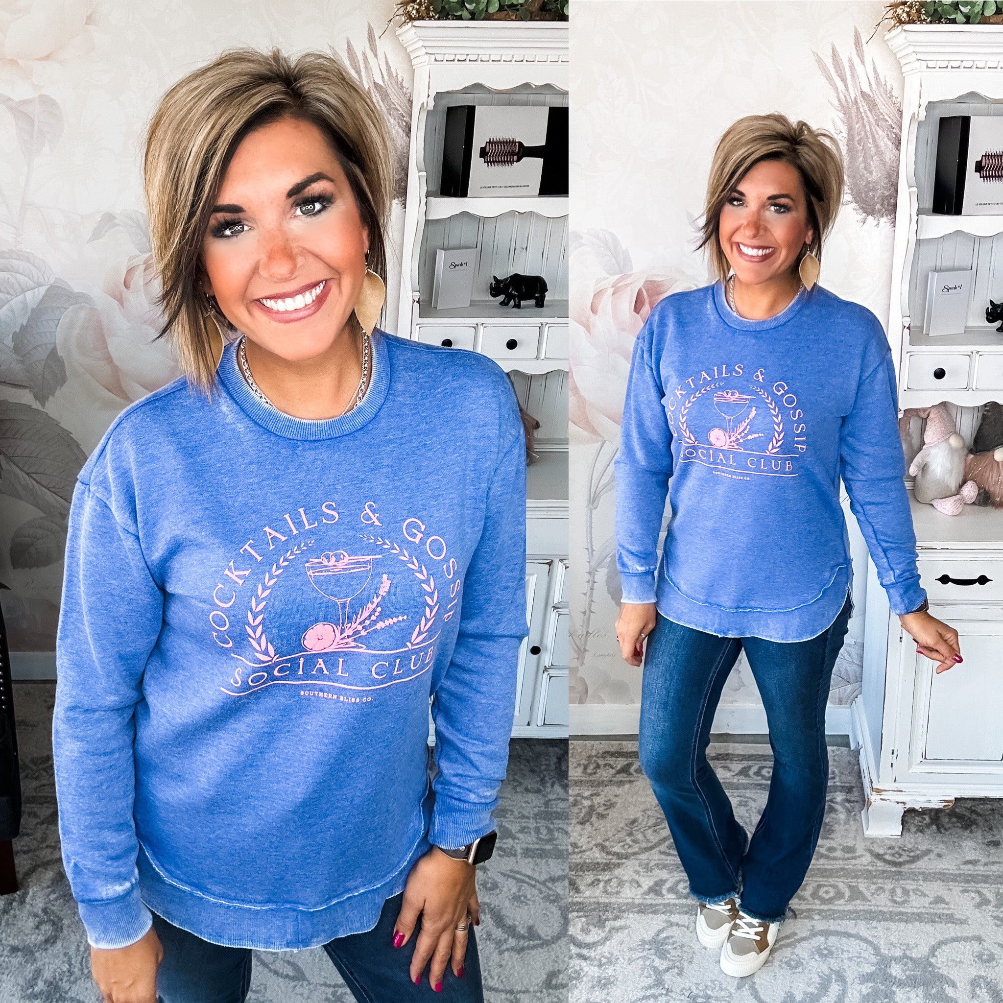 Cocktails & Gossip Social Club Pullover