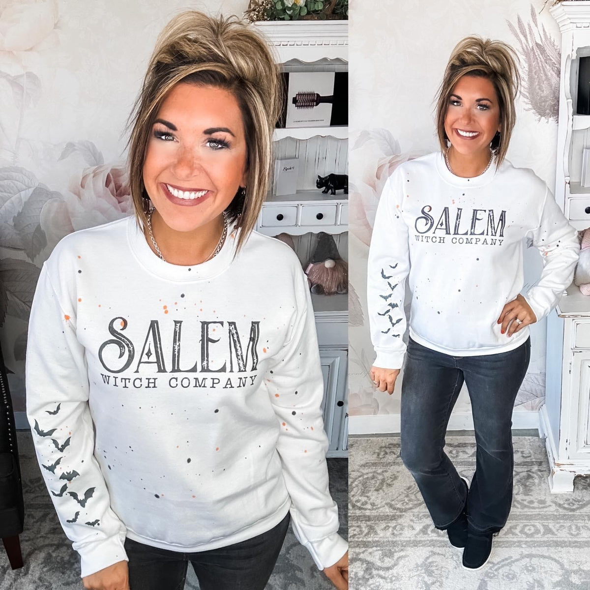 Salem Witch Company Paint Splatter Sweatshirt