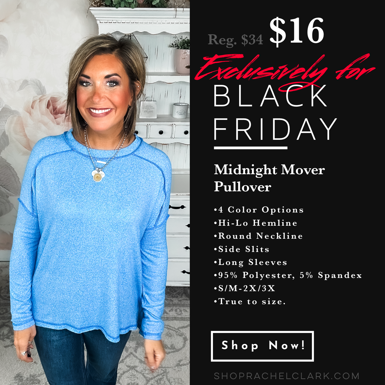 BLACK FRIDAY EXCLUSIVE - Midnight Mover Pullover - Ocean Blue