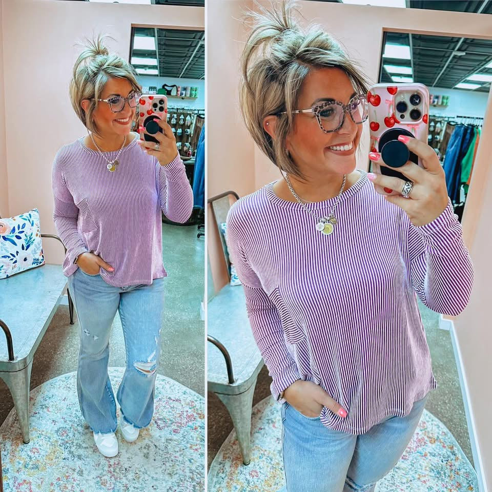 Into The Night Pullover - Violet