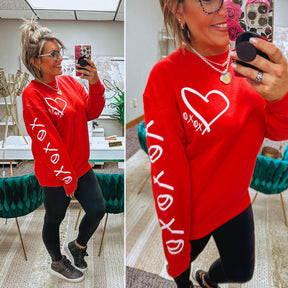 Hugs & Kisses Red Sweatshirt