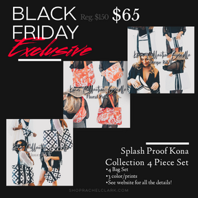 BLACK FRIDAY EXCLUSIVE! - Splash Proof Kona Collection Set - Clover Black/White