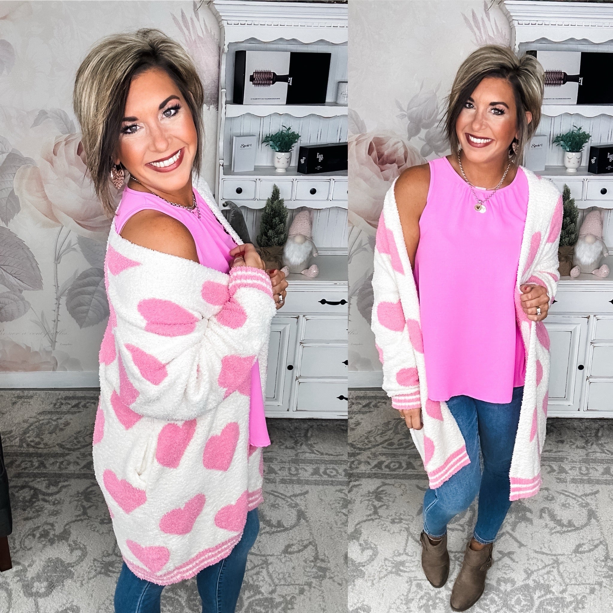 On Cloud Nine Valentine Cardigan - Pink